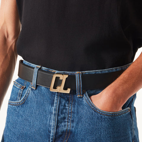 Christian Louboutin Belt Strap Men Belts | Color Black