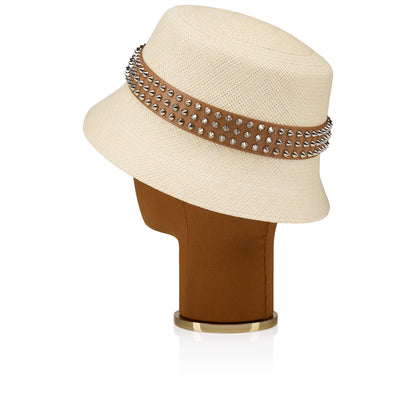 Christian Louboutin Bobino Spikes Men Hats | Color Beige