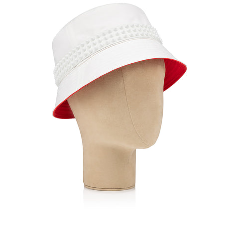Christian Louboutin Bobino Spikes Men Hats | Color White
