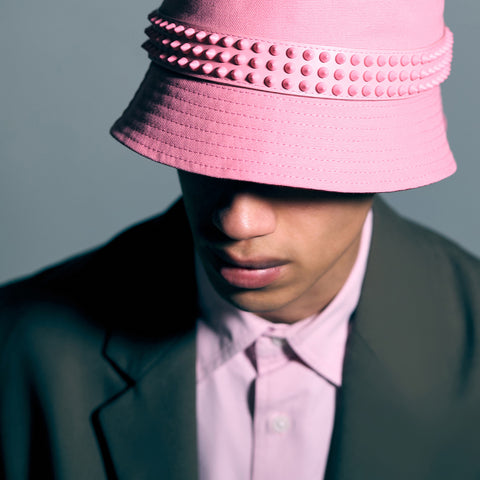 Christian Louboutin Bobino Spikes Men Hats | Color Pink