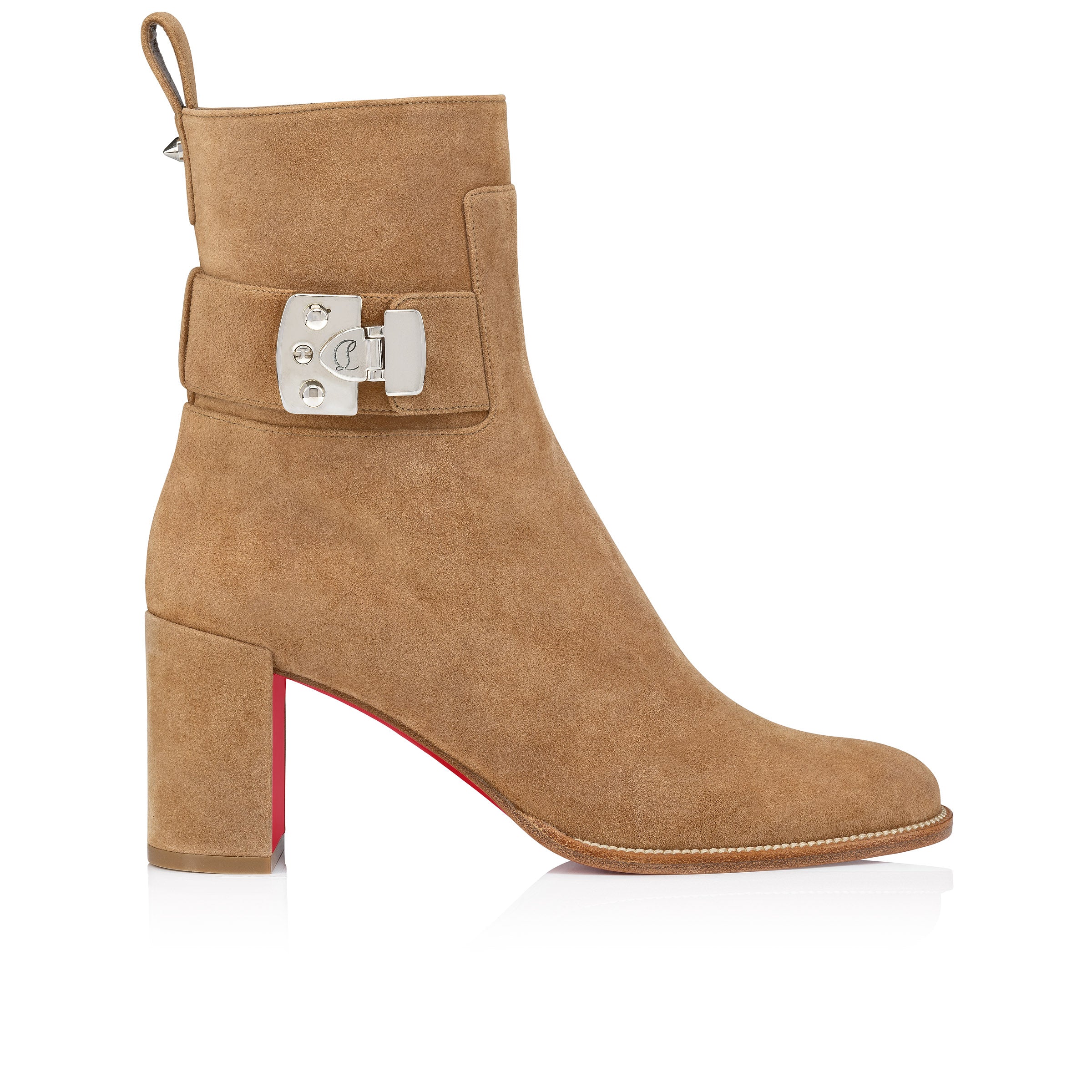 Christian Louboutin Booty Lock Women Shoes | Color Brown