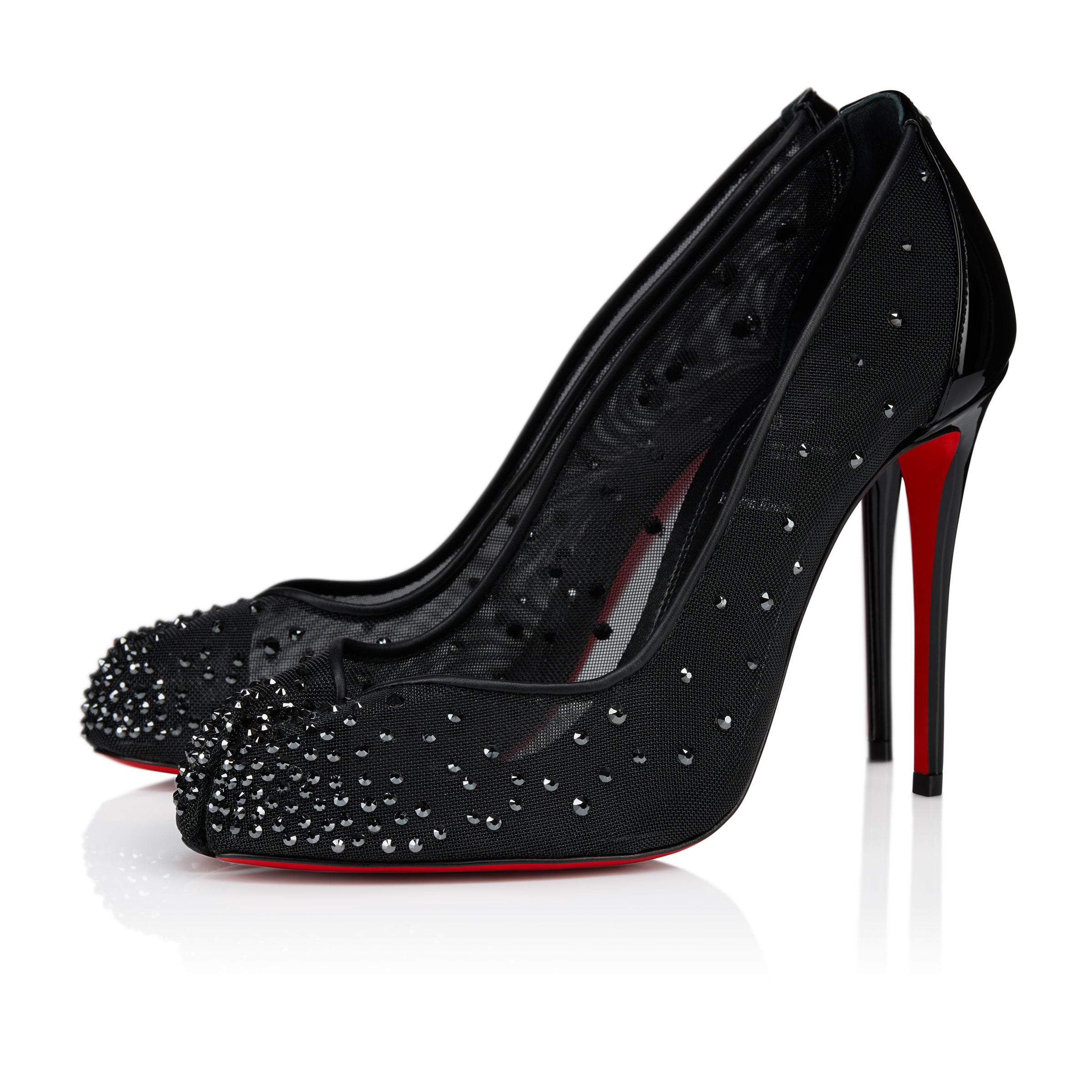 Christian Louboutin Bridiela Una Strass Women Shoes | Color Black