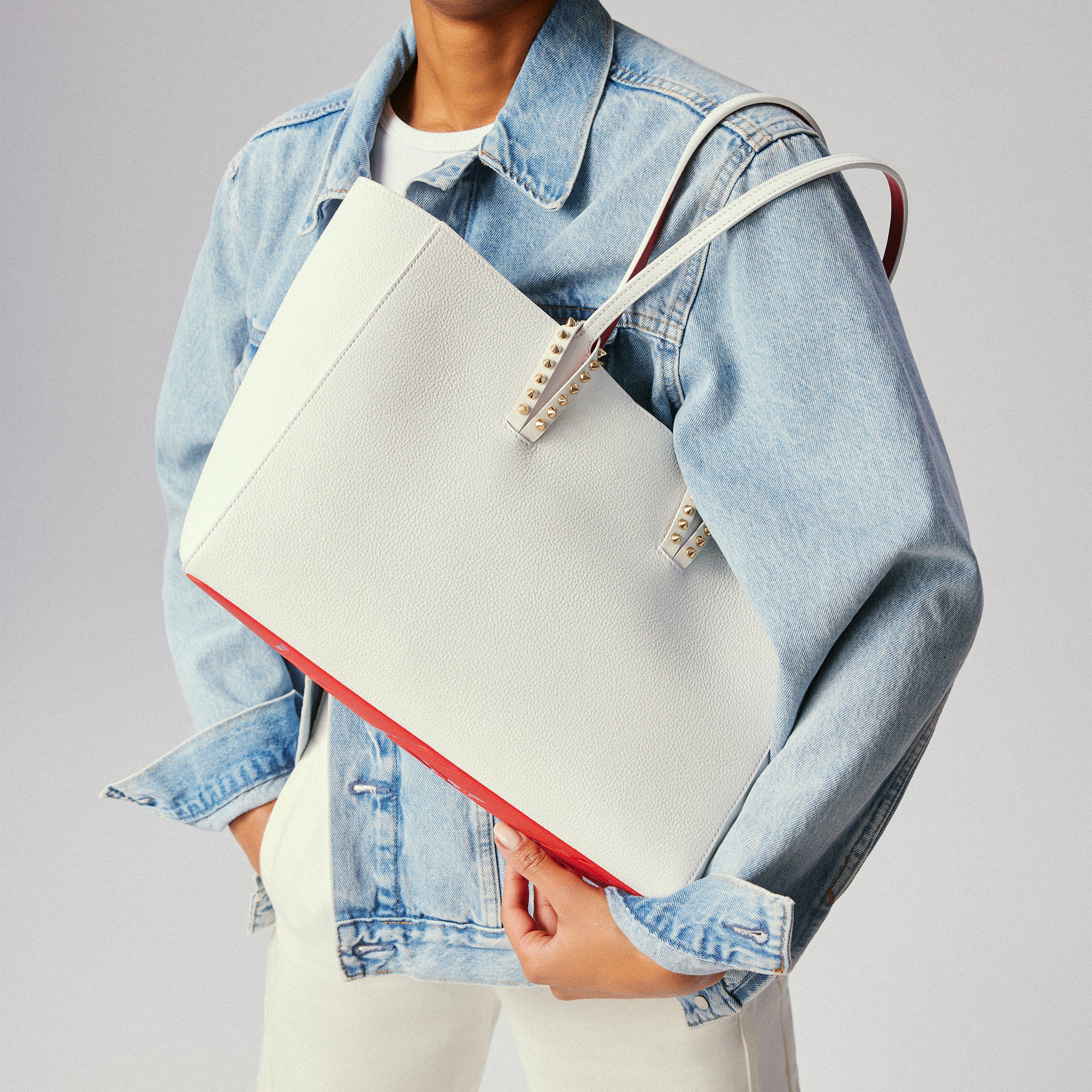 Christian Louboutin Cabata Small Women Bags | Color White