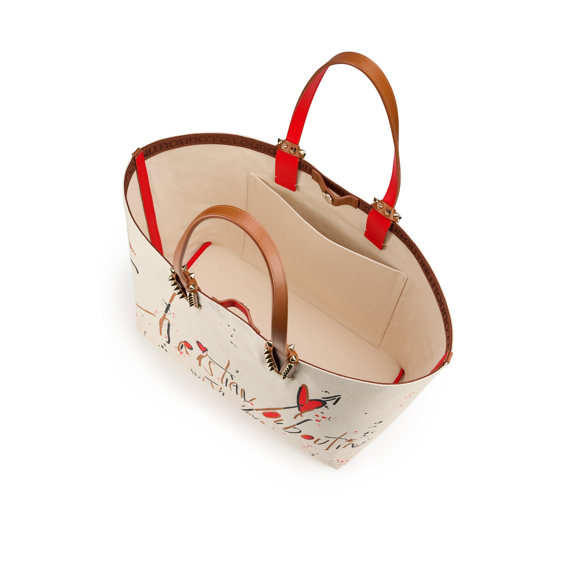 Christian Louboutin Cabata Large Women Bags | Color Beige