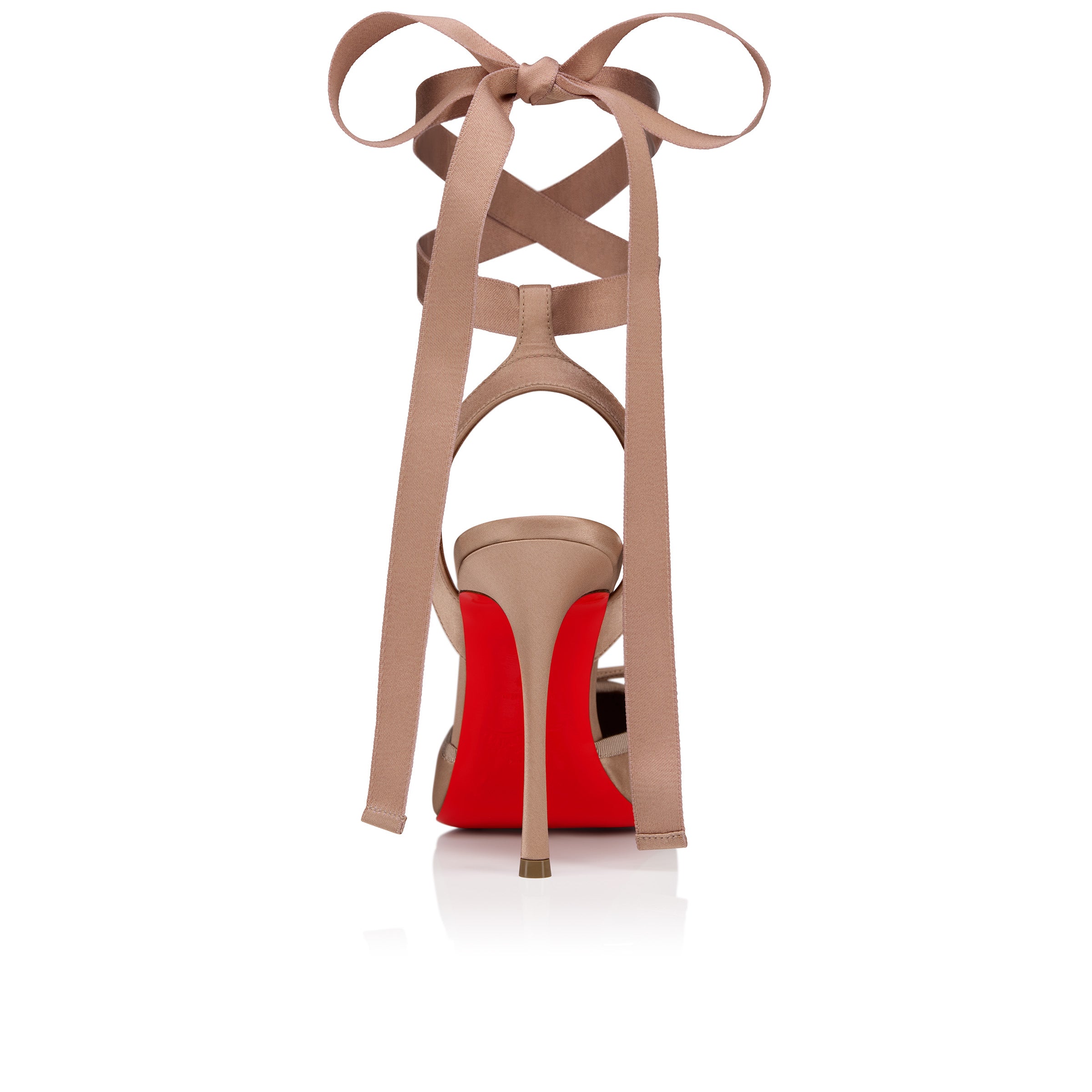 Christian Louboutin Cassia Lace Up Women Shoes | Color Nude