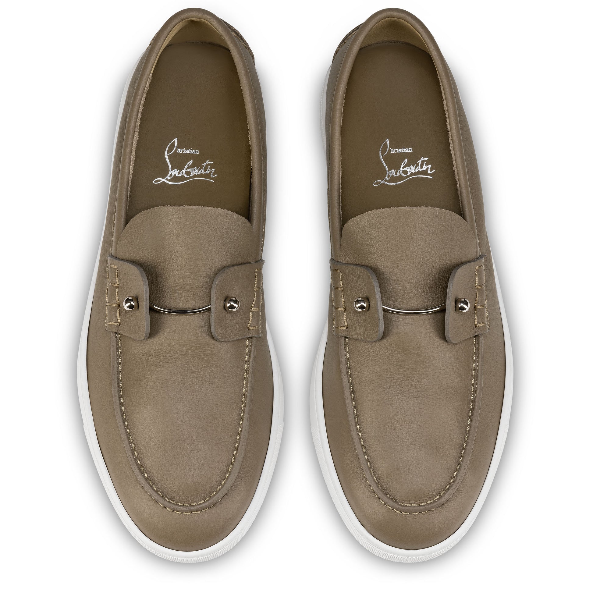 Christian Louboutin Chambeliboat Men Shoes | Color Grey