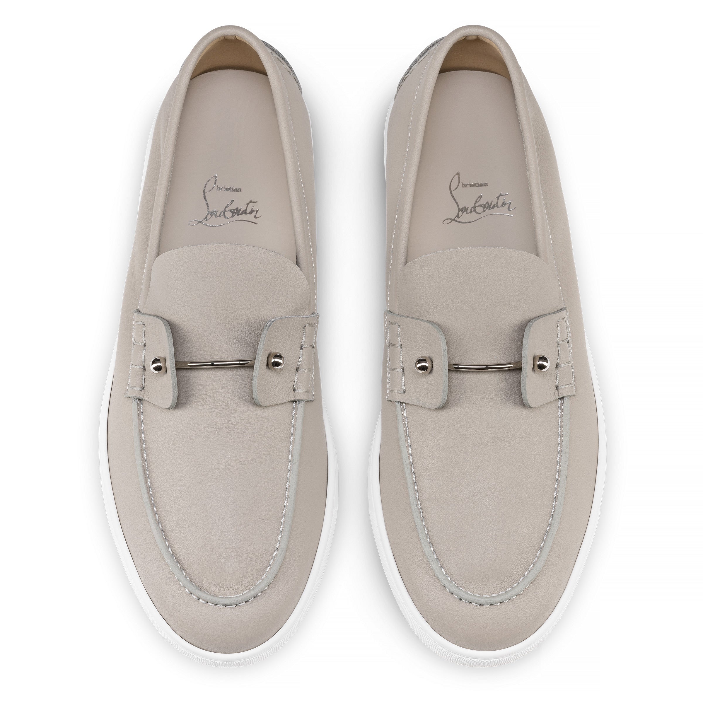 Christian Louboutin Chambeliboat Men Shoes | Color Grey
