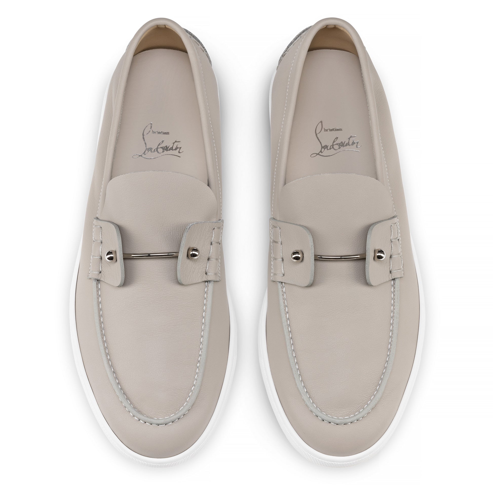 Christian Louboutin Chambeliboat Men Shoes | Color Grey