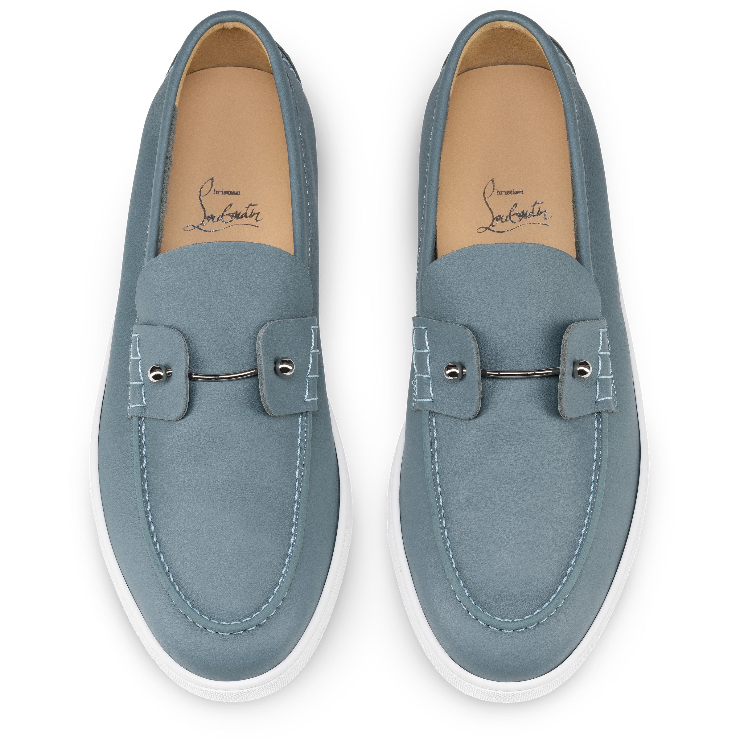 Christian Louboutin Chambeliboat Men Shoes | Color Blue