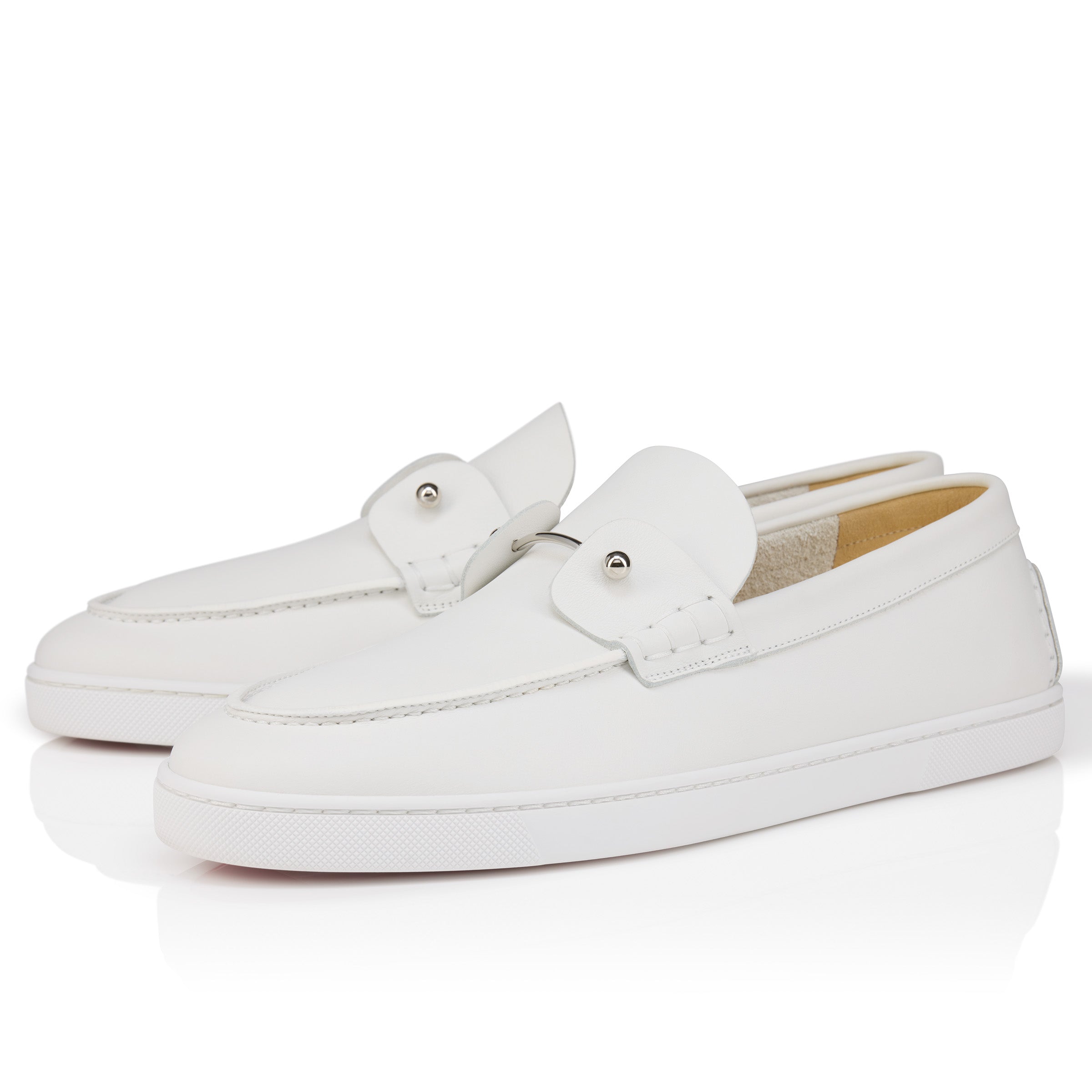 Christian Louboutin Chambeliboat Men Shoes | Color White