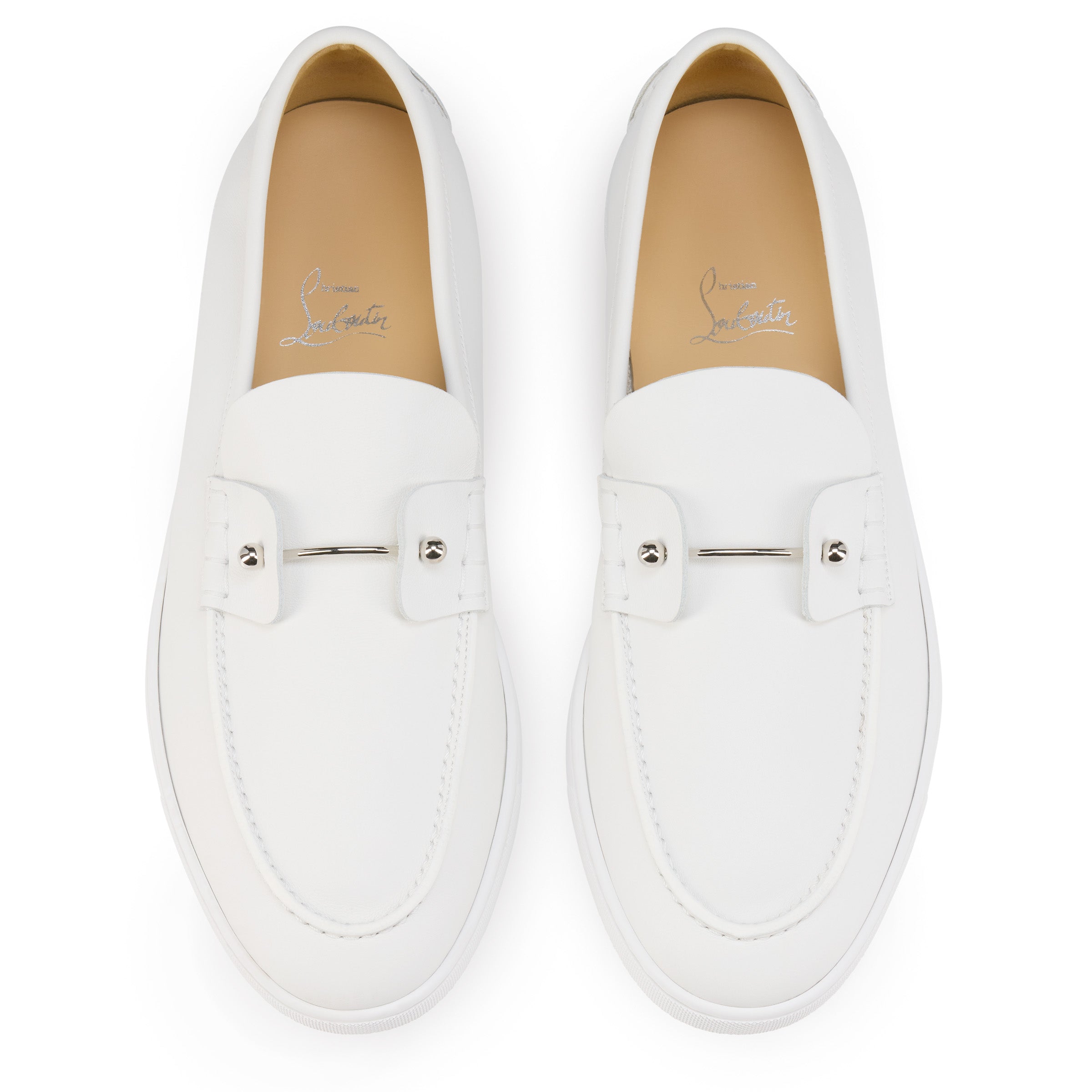 Christian Louboutin Chambeliboat Men Shoes | Color White