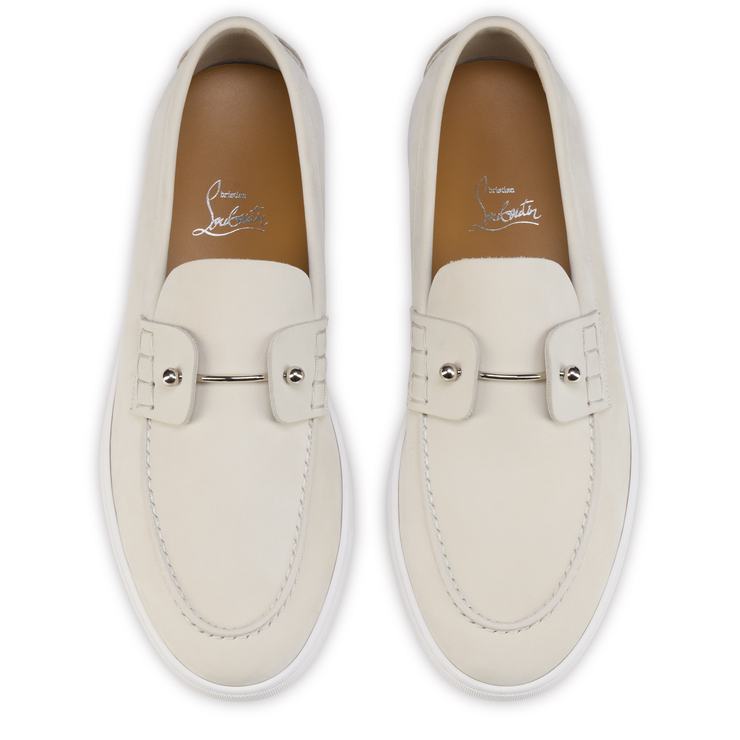 Christian Louboutin Chambeliboat Men Shoes | Color Grey