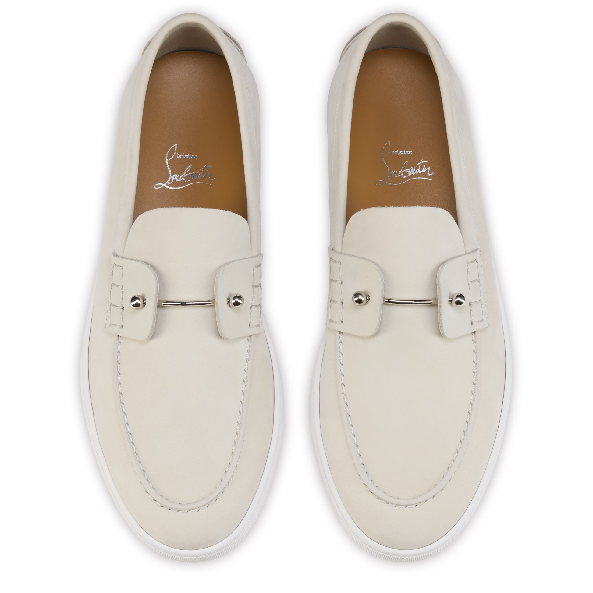 Christian Louboutin Chambeliboat Men Shoes | Color Grey