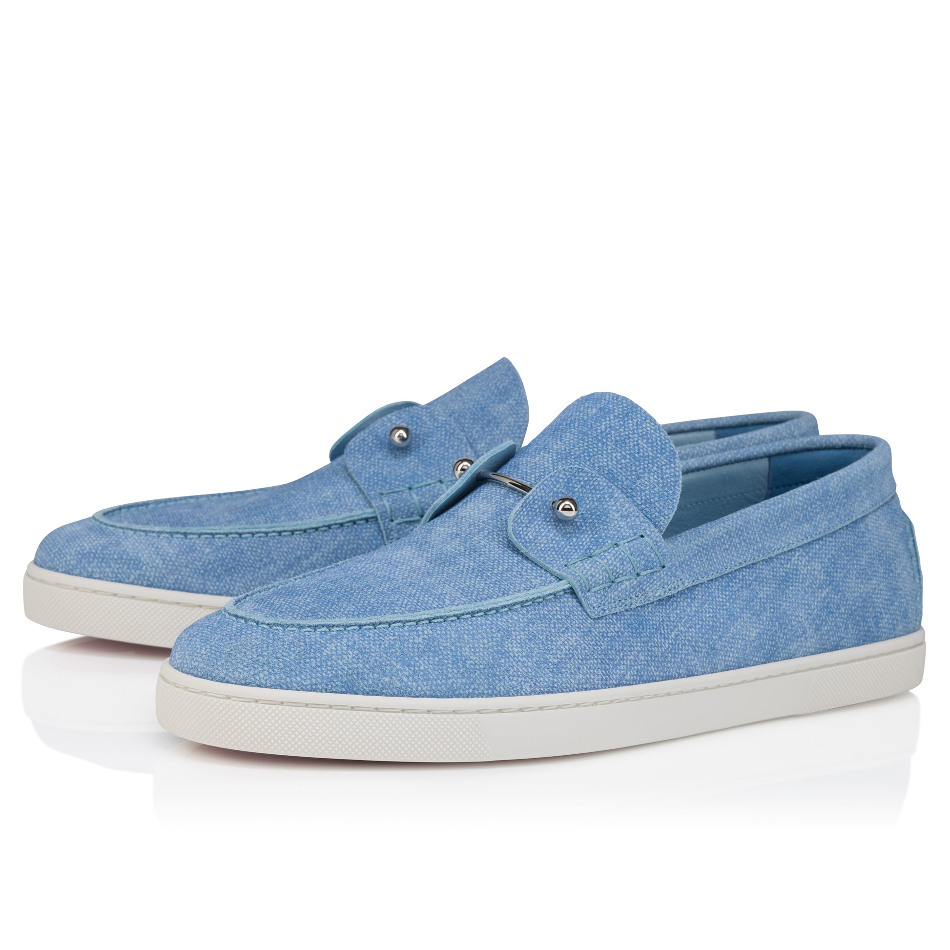 Christian Louboutin Chambeliboat Men Shoes | Color Blue