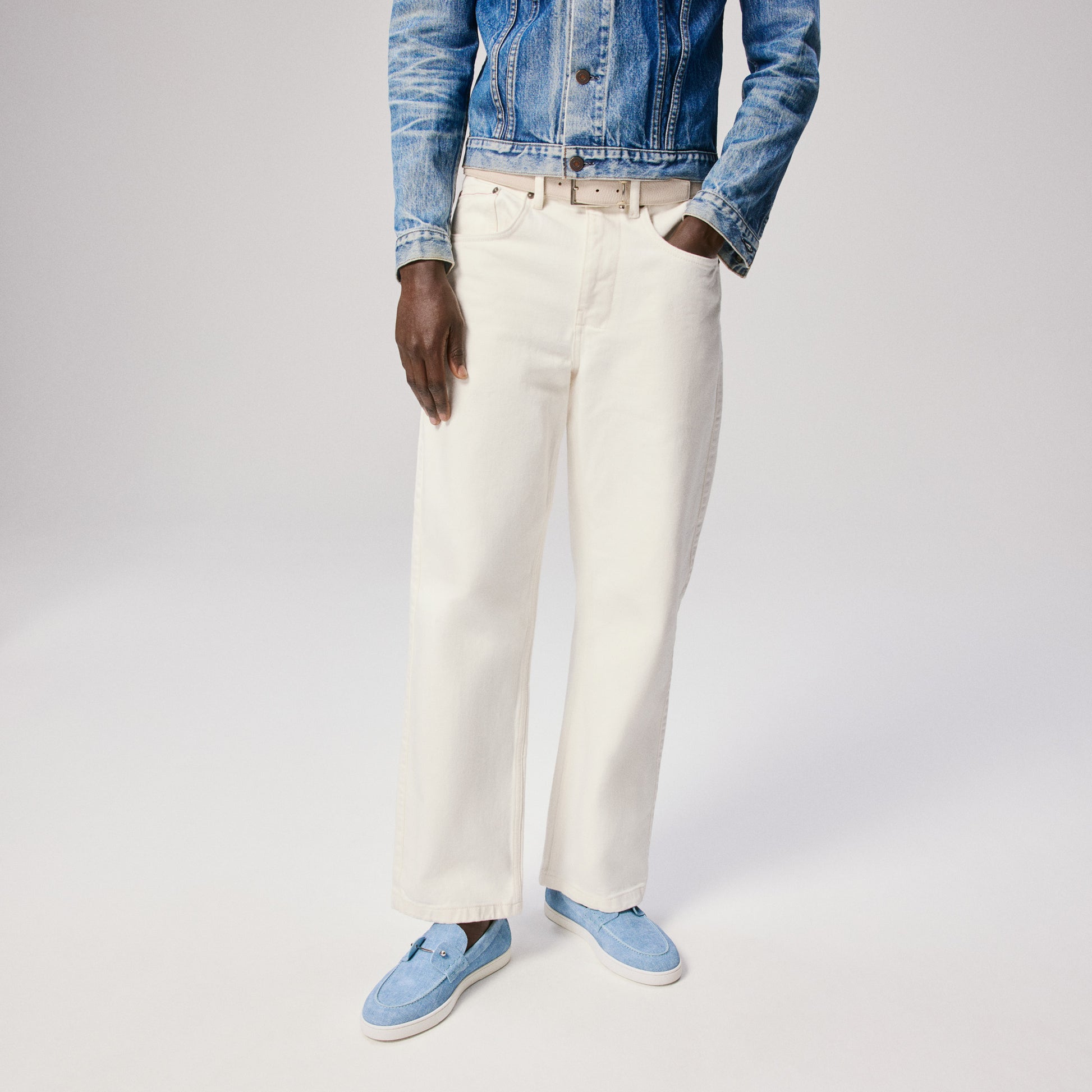 Christian Louboutin Chambeliboat Men Shoes | Color Blue