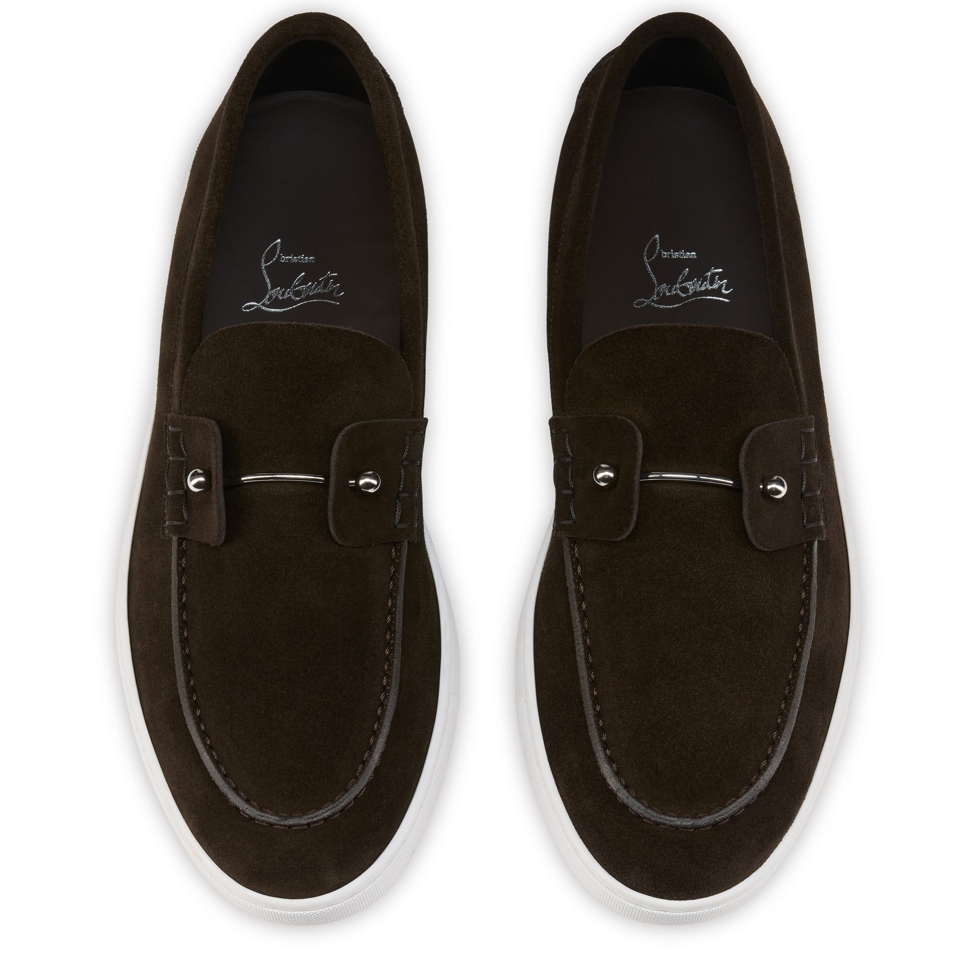 Christian Louboutin Chambeliboat Men Shoes | Color Brown