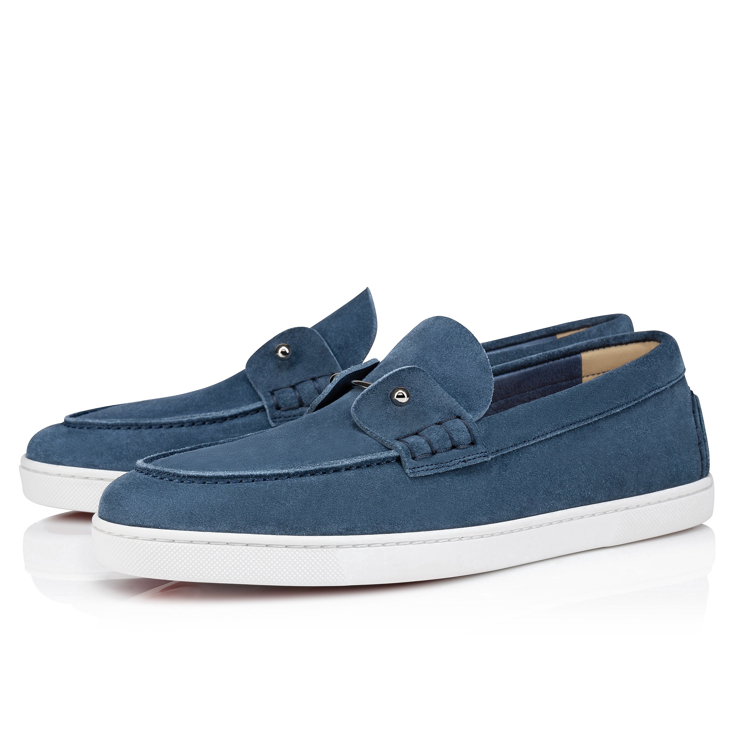 Christian Louboutin Chambeliboat Men Shoes | Color Blue