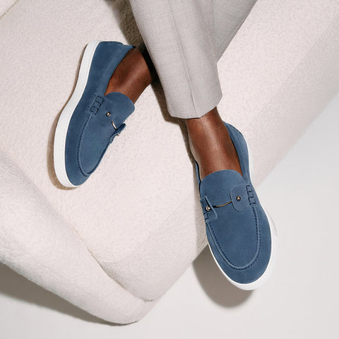 Christian Louboutin Chambeliboat Men Shoes | Color Blue