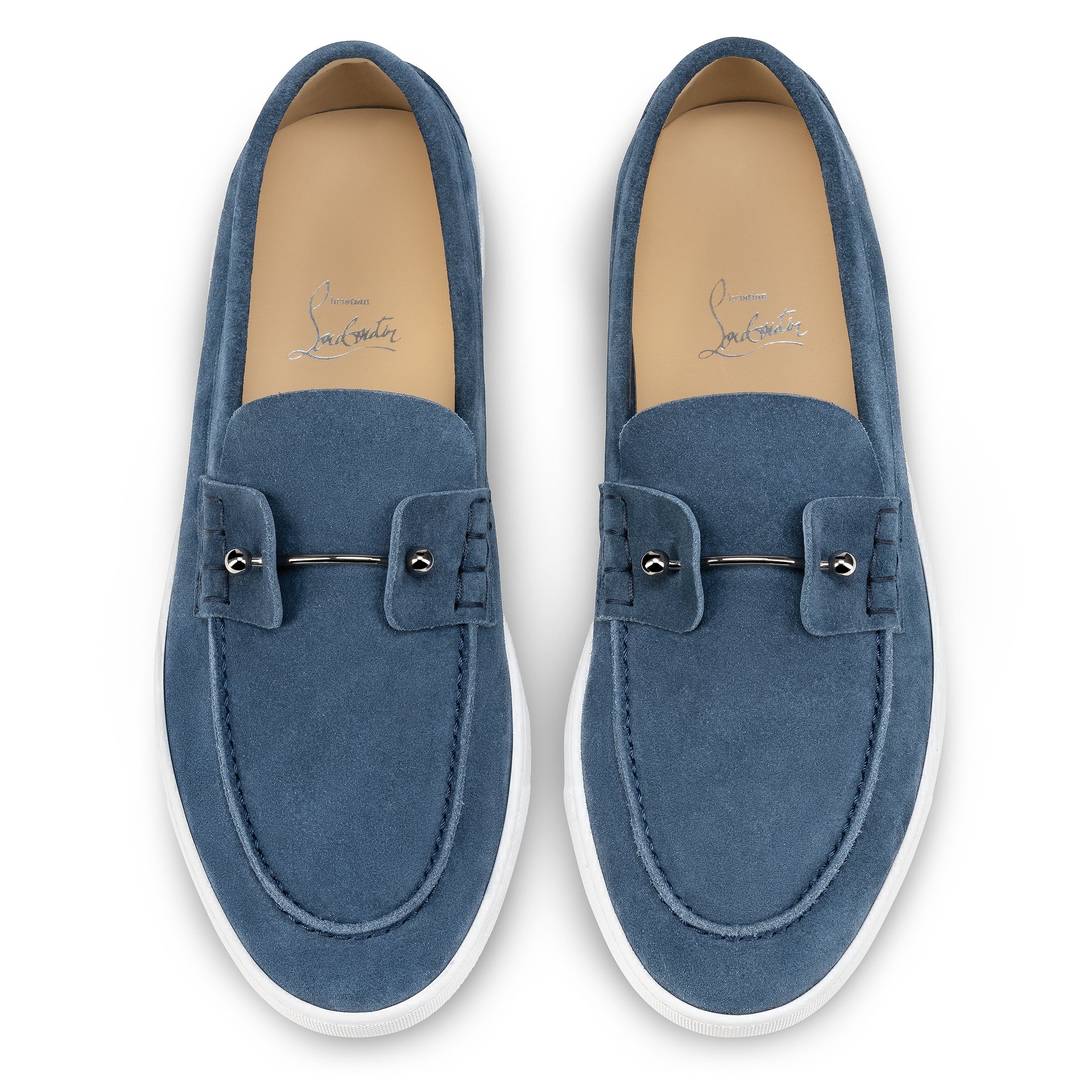 Christian Louboutin Chambeliboat Men Shoes | Color Blue