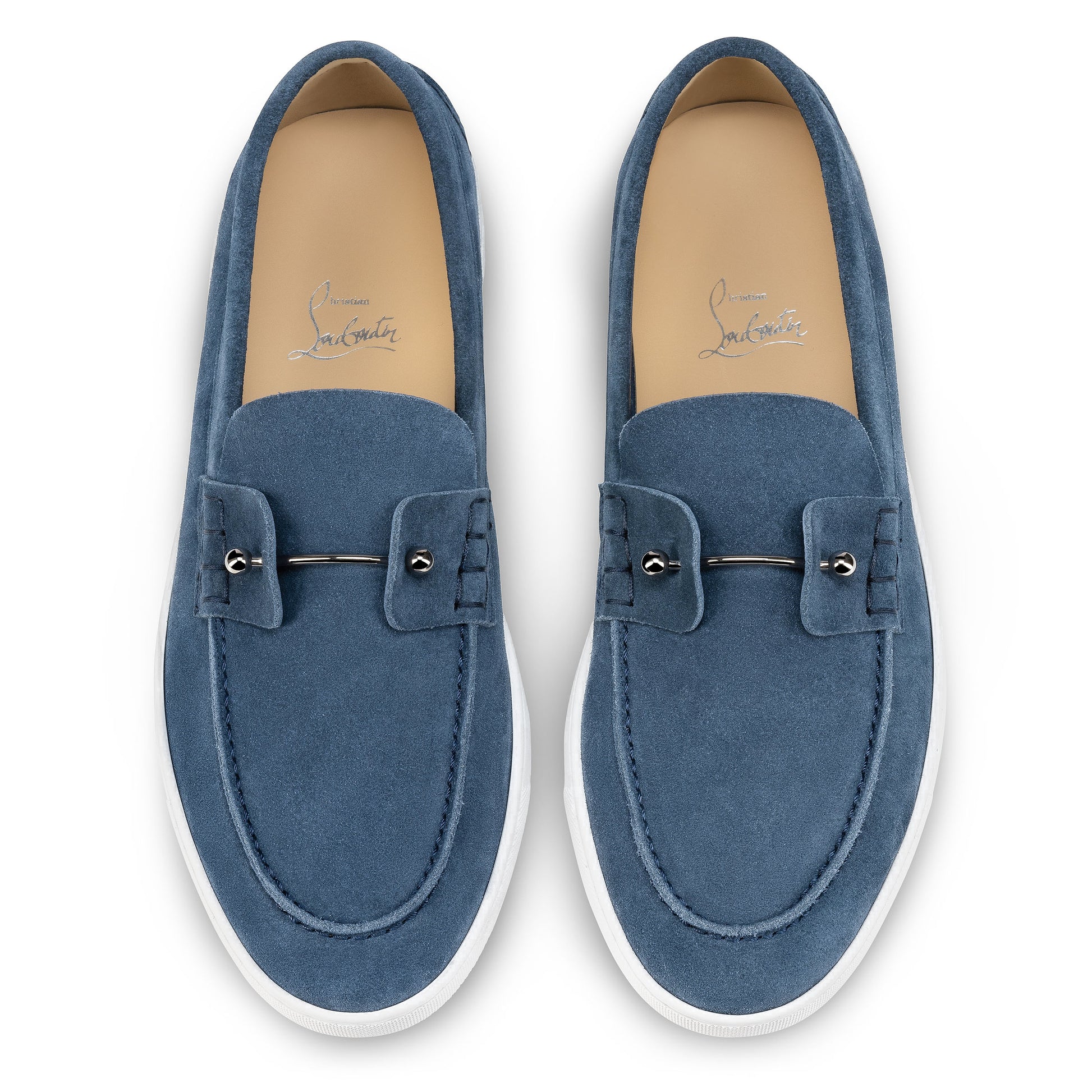 Christian Louboutin Chambeliboat Men Shoes | Color Blue