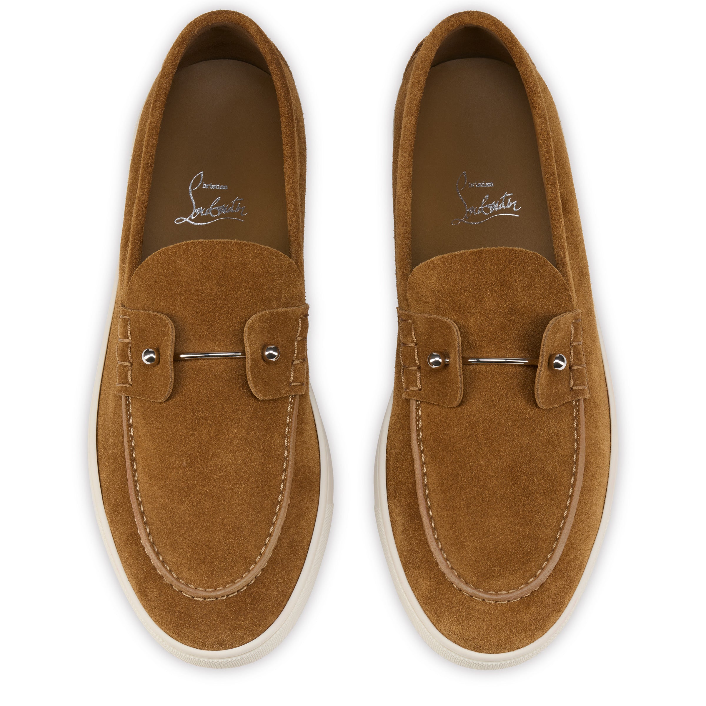 Christian Louboutin Chambeliboat Men Shoes | Color Brown