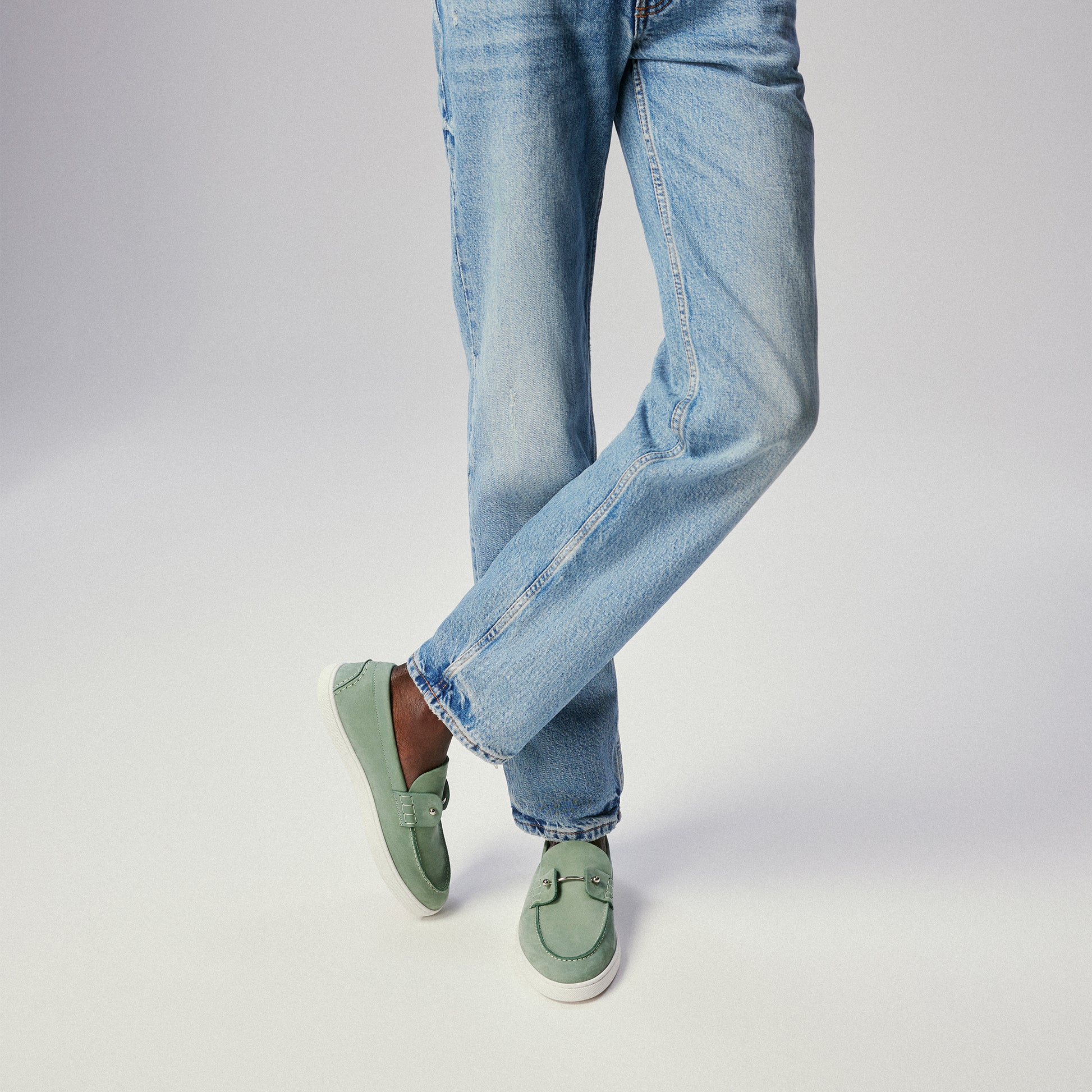 Christian Louboutin Chambeliboat Men Shoes | Color Green