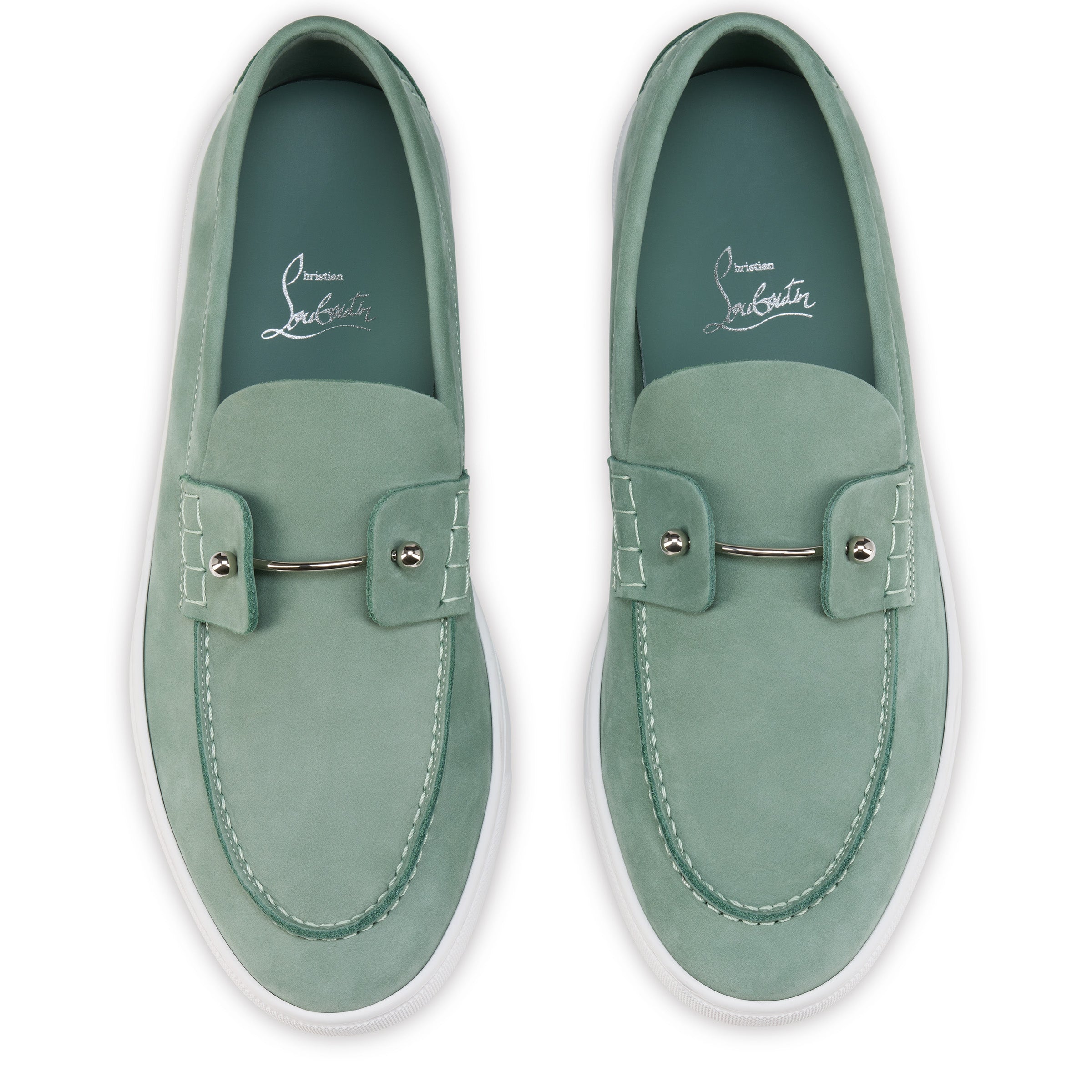 Christian Louboutin Chambeliboat Men Shoes | Color Green
