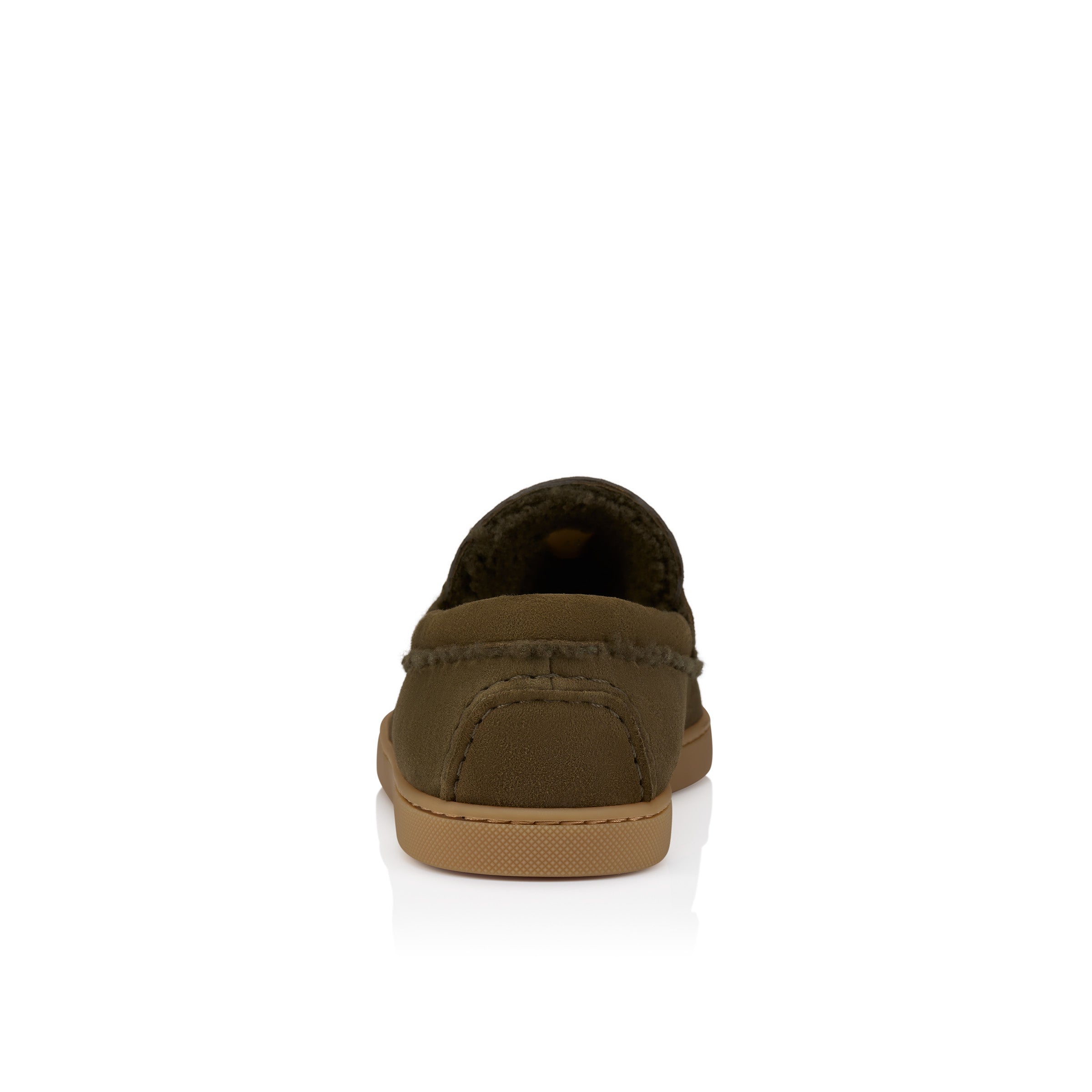 Christian Louboutin Chambeliboat Shearling Men Shoes | Color Bronze