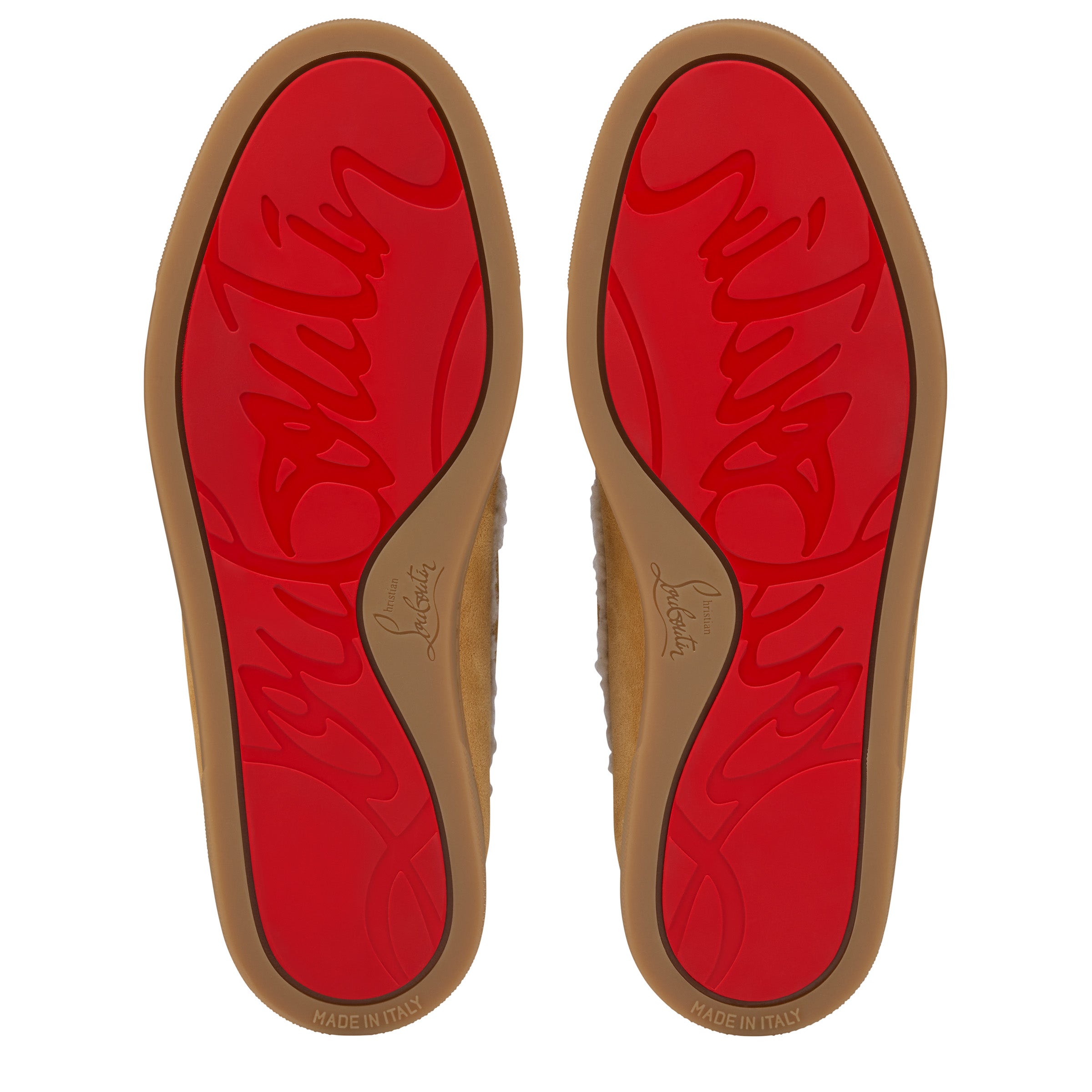 Christian Louboutin Chambeliboat Shearling Women Shoes | Color Brown