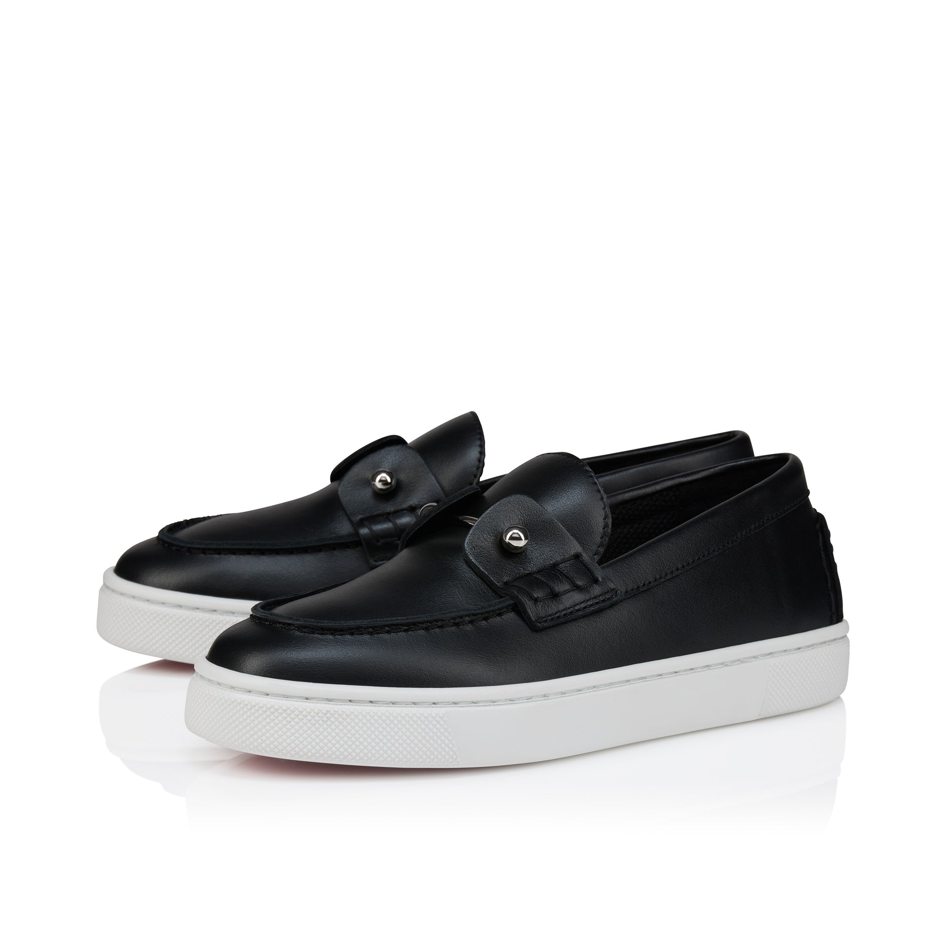 Christian Louboutin Chambelikid Kids Unisex Shoes | Color Black