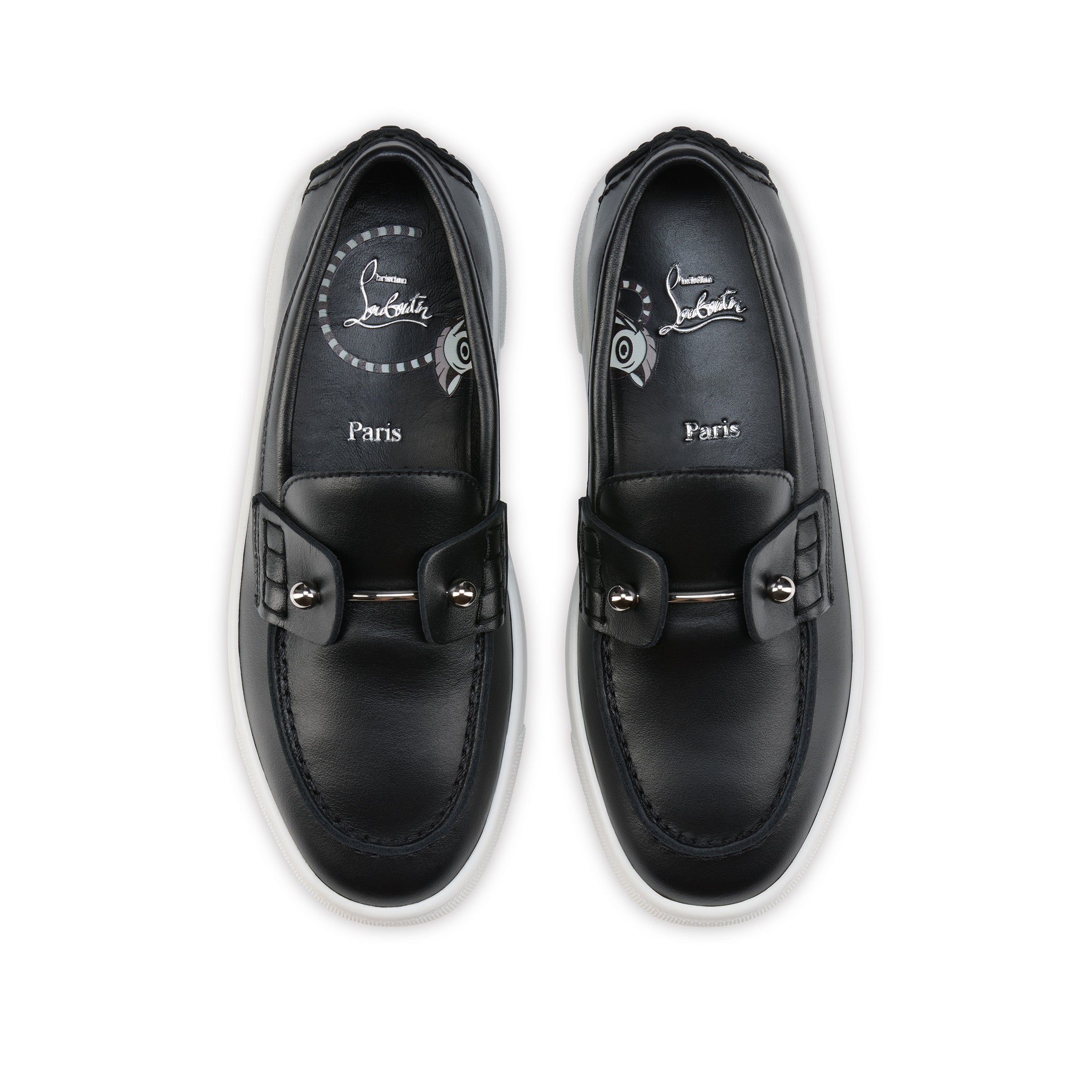 Christian Louboutin Chambelikid Kids Unisex Shoes | Color Black