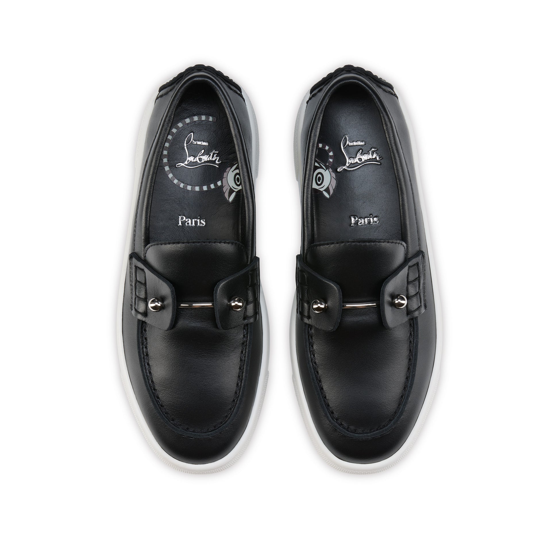 Christian Louboutin Chambelikid Kids Unisex Shoes | Color Black