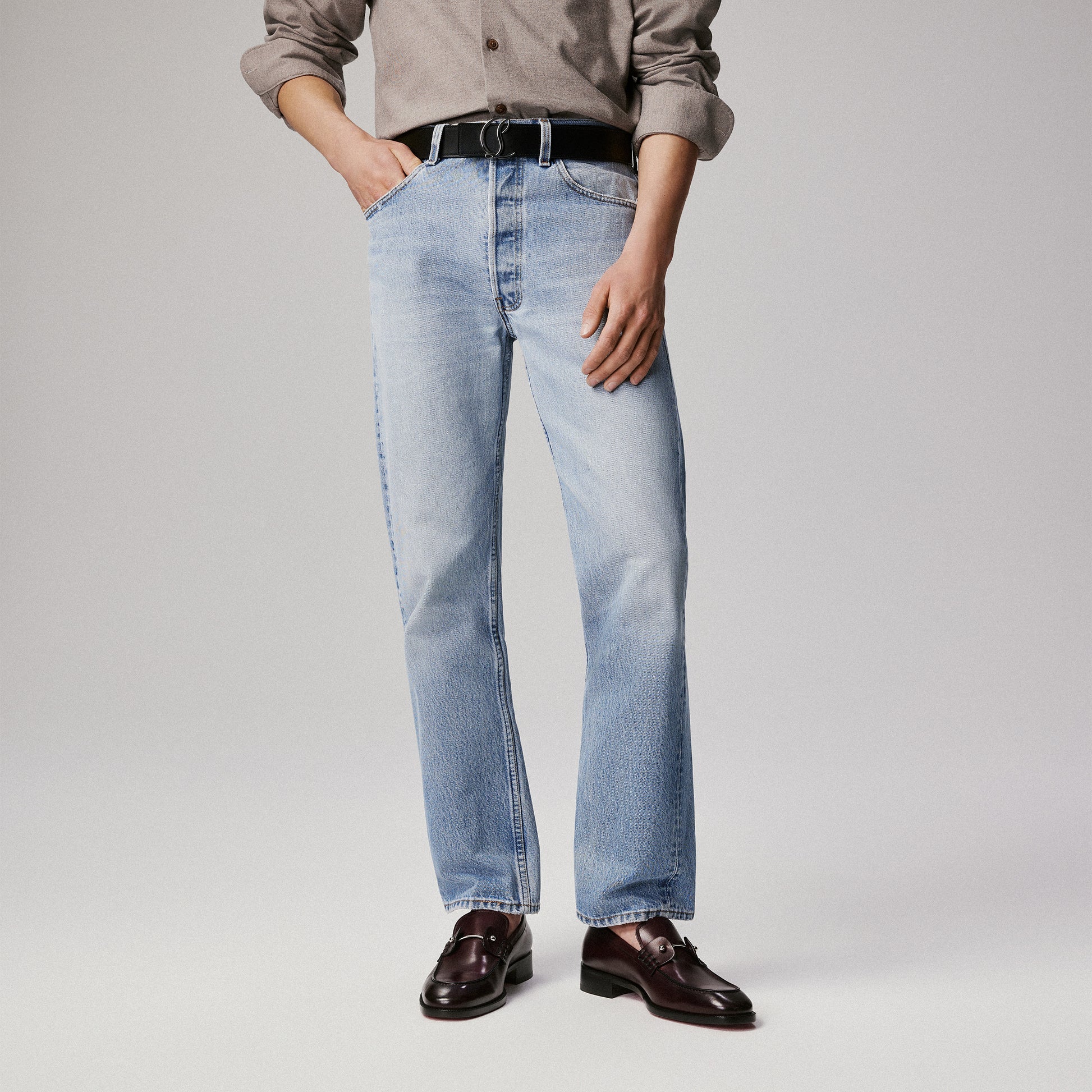 Christian Louboutin Chambelimoc Men Shoes | Color Red