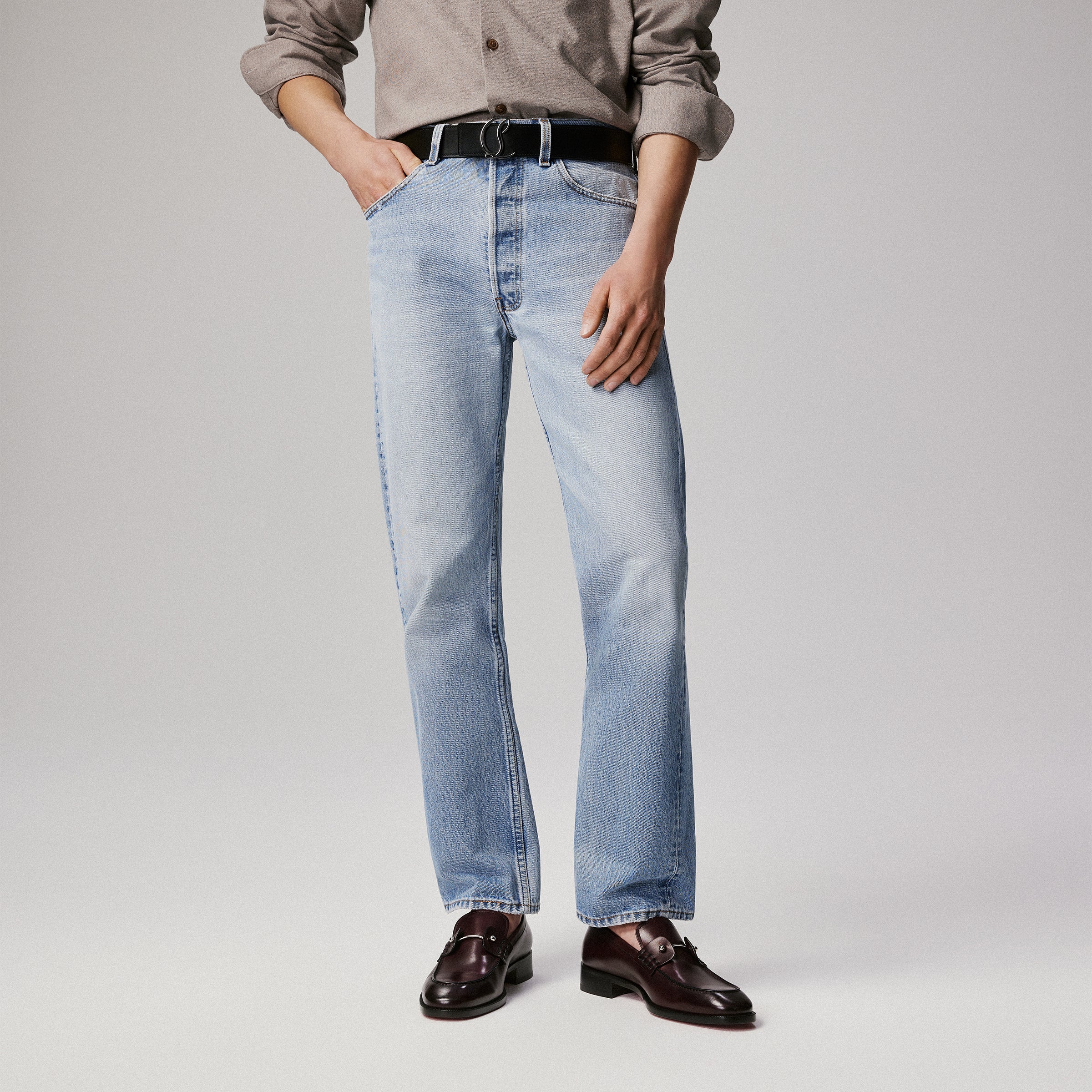 Christian Louboutin Chambelimoc Men Shoes | Color Red