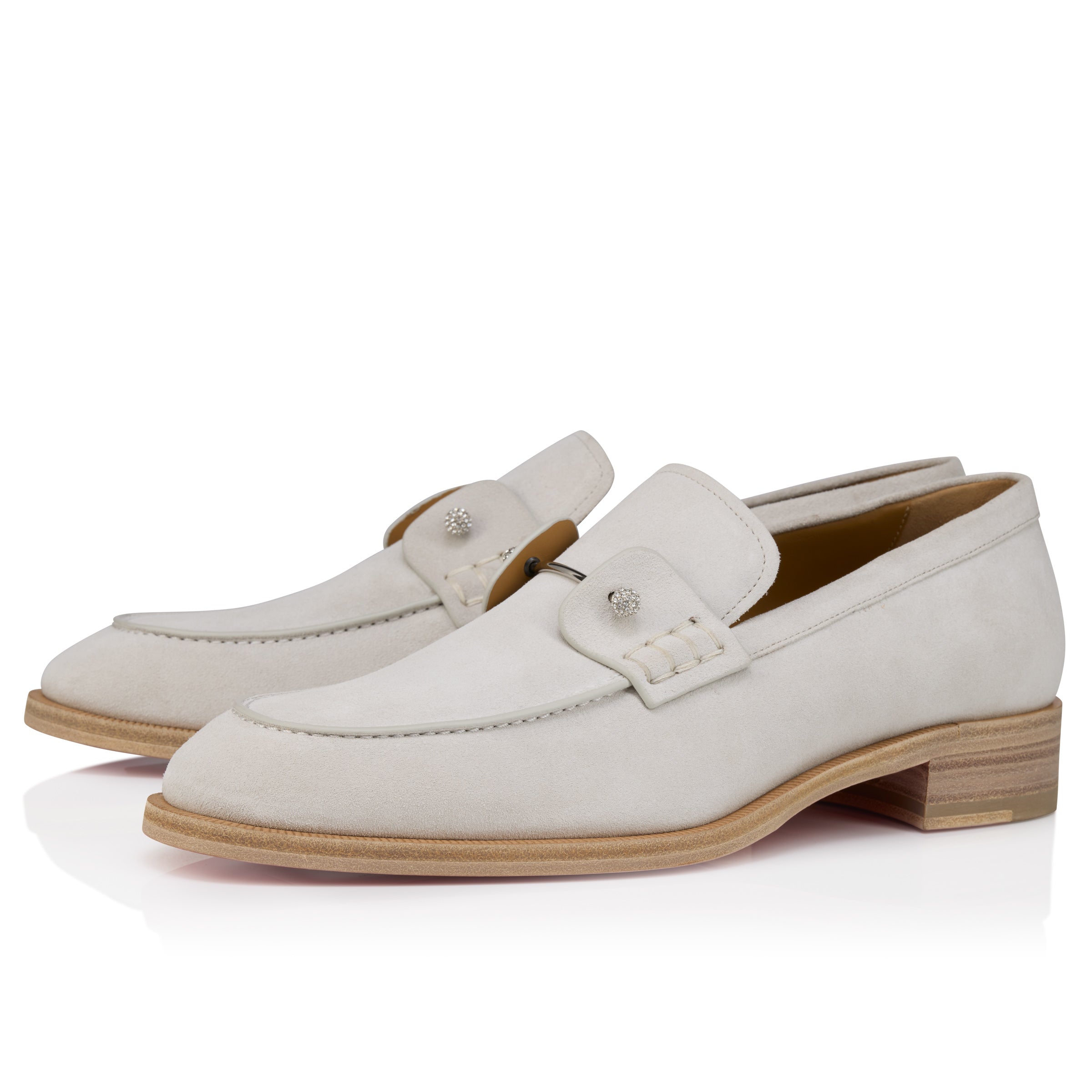 Christian Louboutin Chambelimoc Night Strass Men Shoes | Color Grey