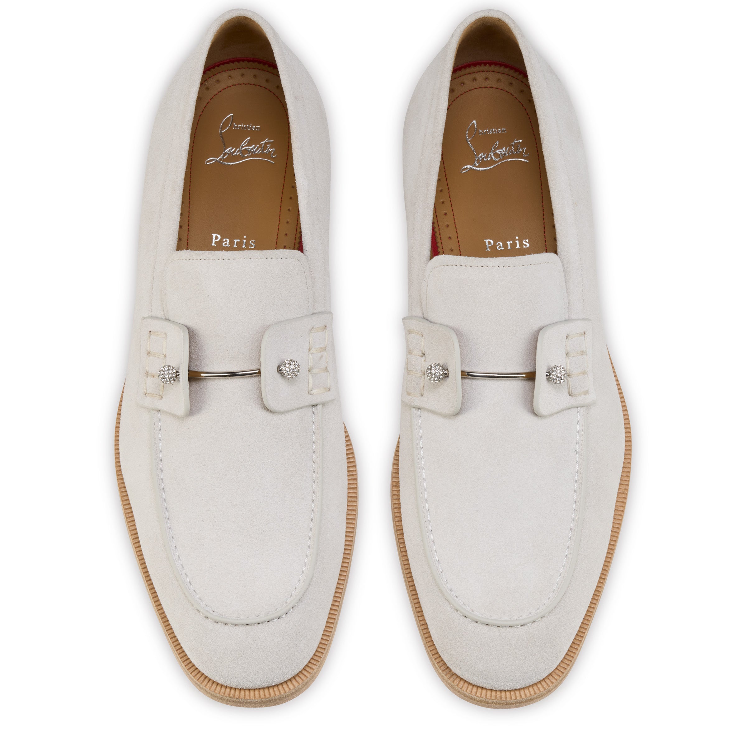 Christian Louboutin Chambelimoc Night Strass Men Shoes | Color Grey