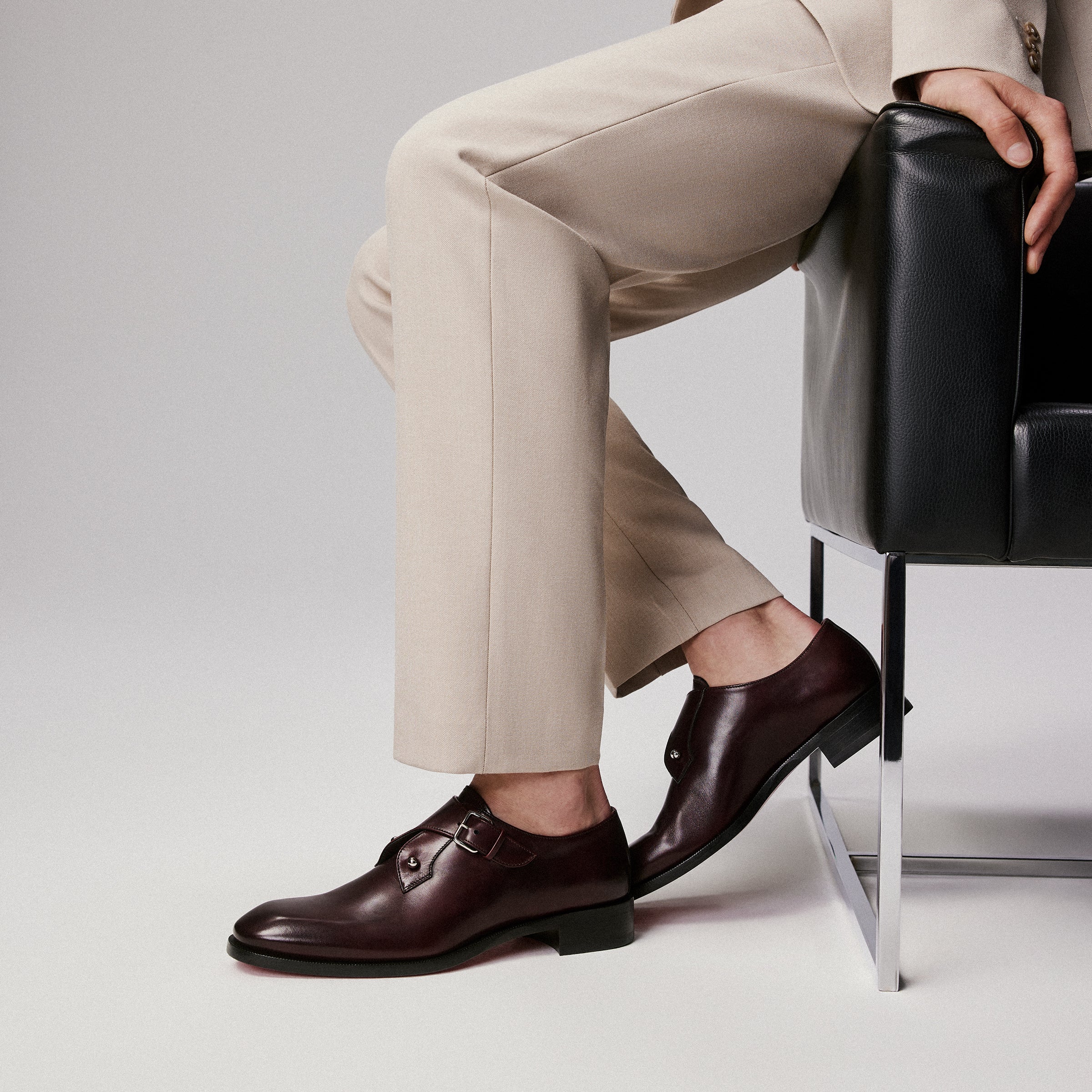 Christian Louboutin Chambelimonk Men Shoes | Color Red