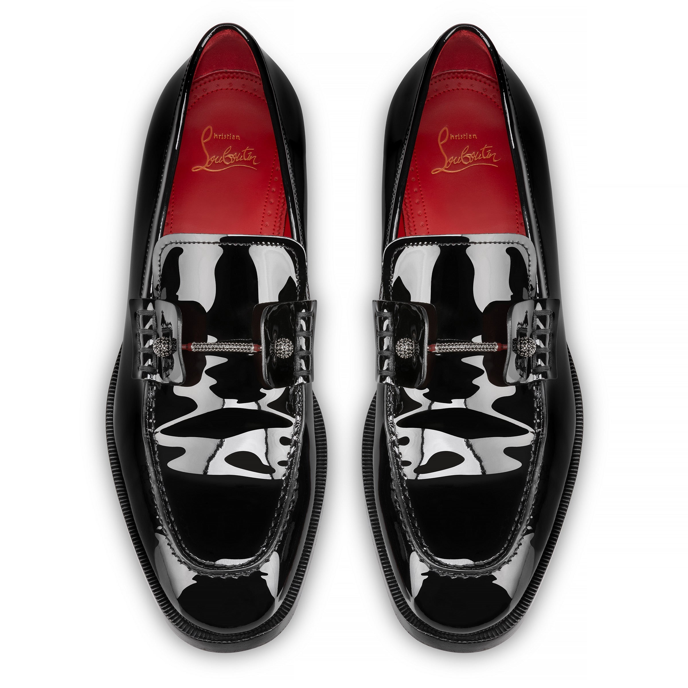 Christian Louboutin Chambelink Strass Men Shoe | Color Black