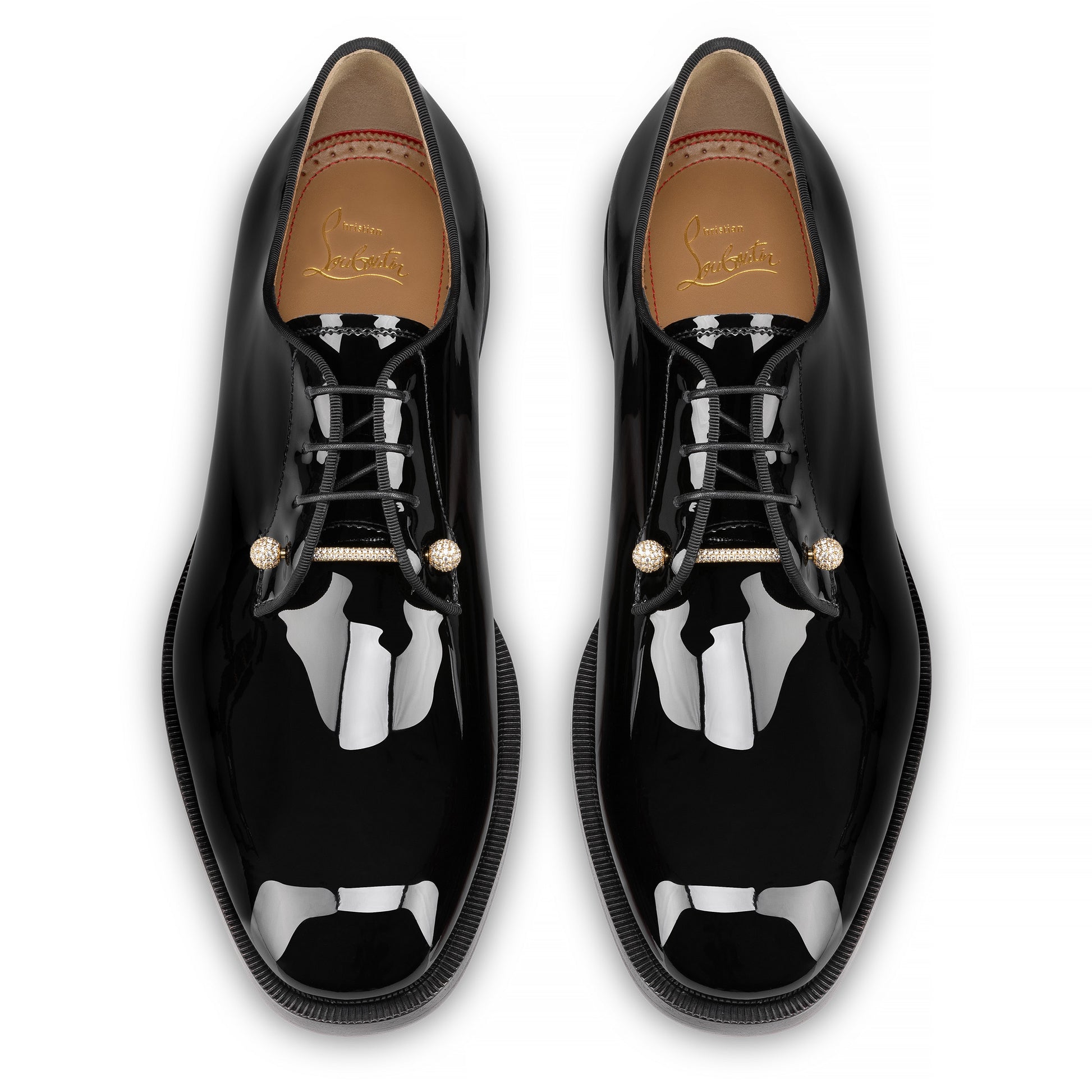 Christian Louboutin Chambelink Strass Men Shoe | Color Gold