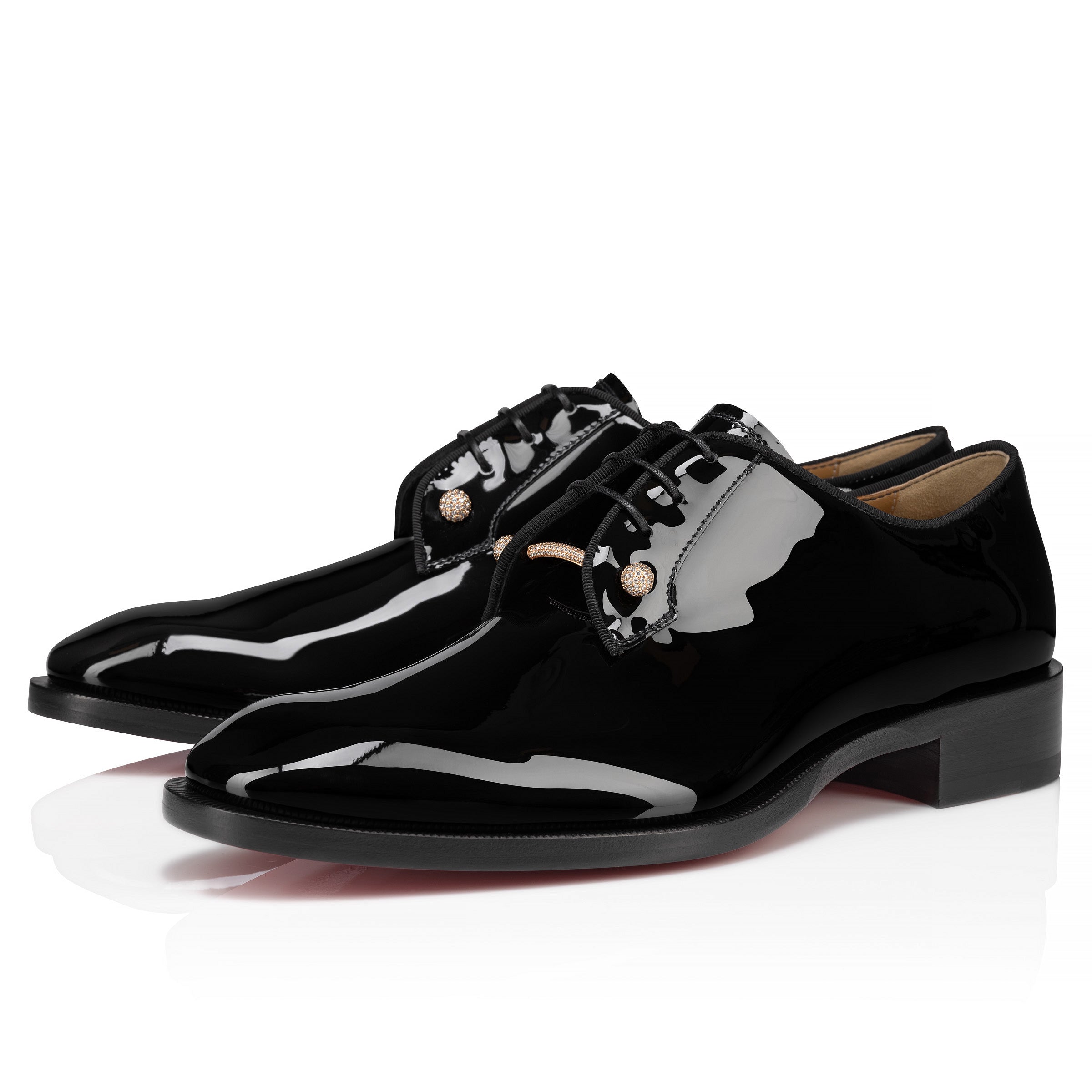 Christian Louboutin Chambelink Strass Men Shoe | Color Gold