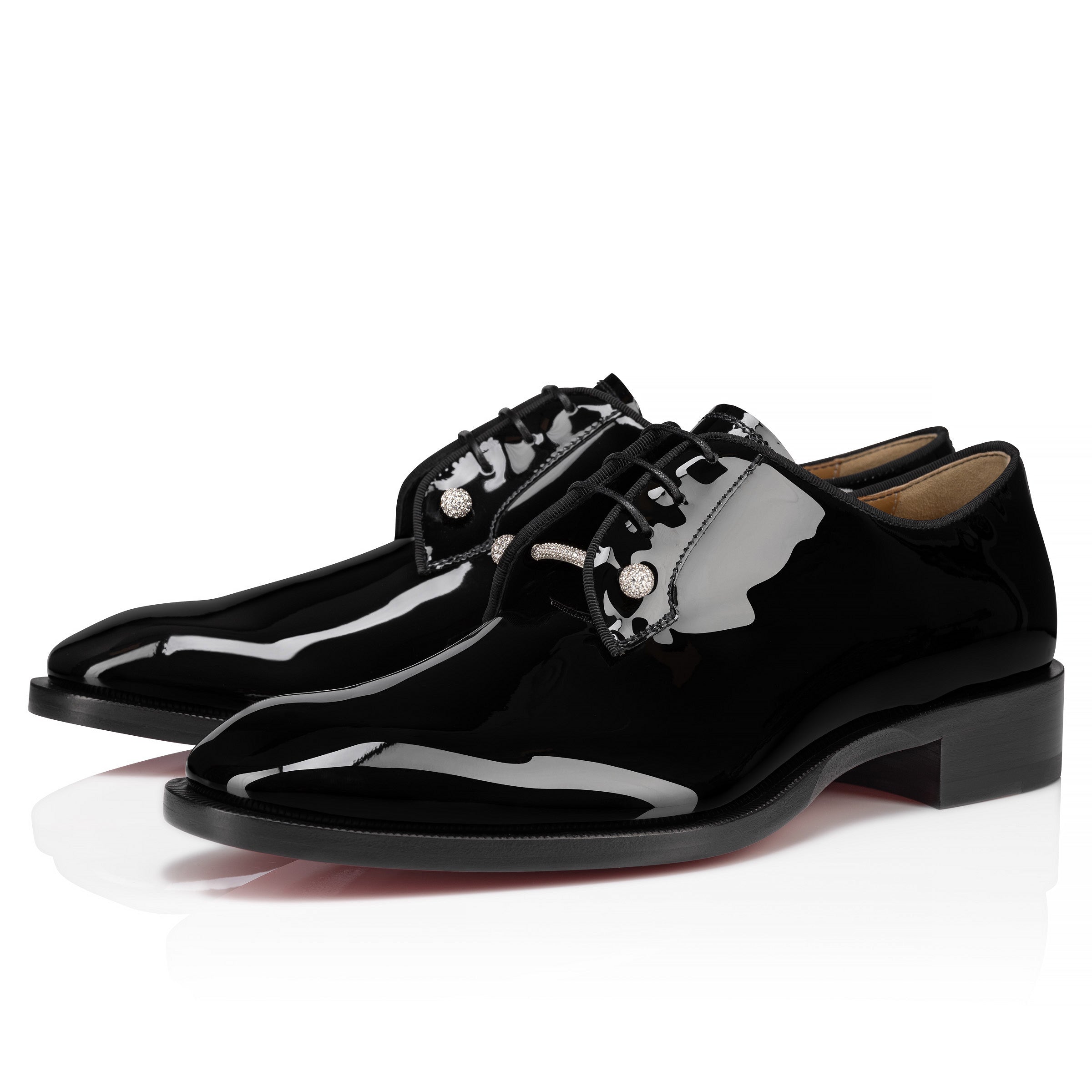 Christian Louboutin Chambelink Strass Men Shoe | Color Silver