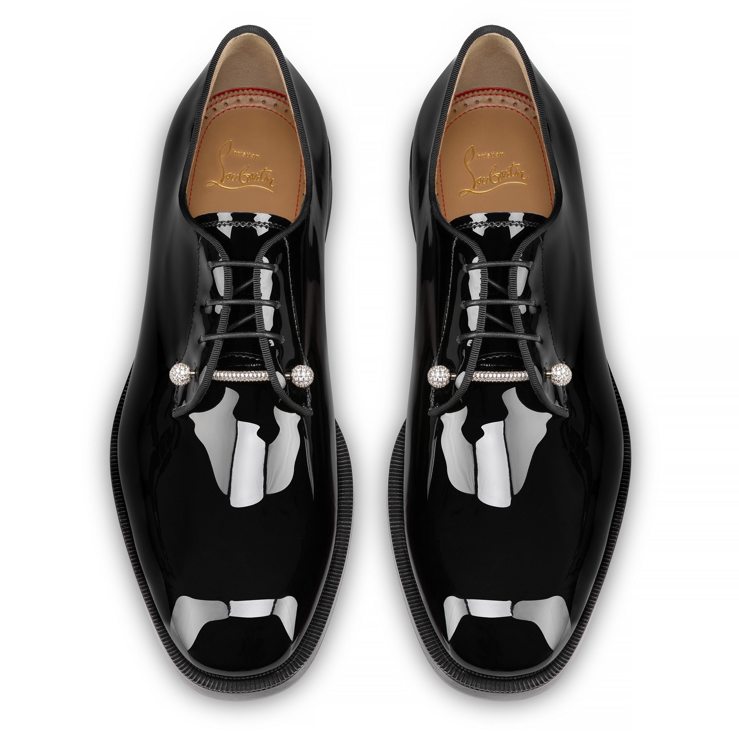 Christian Louboutin Chambelink Strass Men Shoe | Color Silver