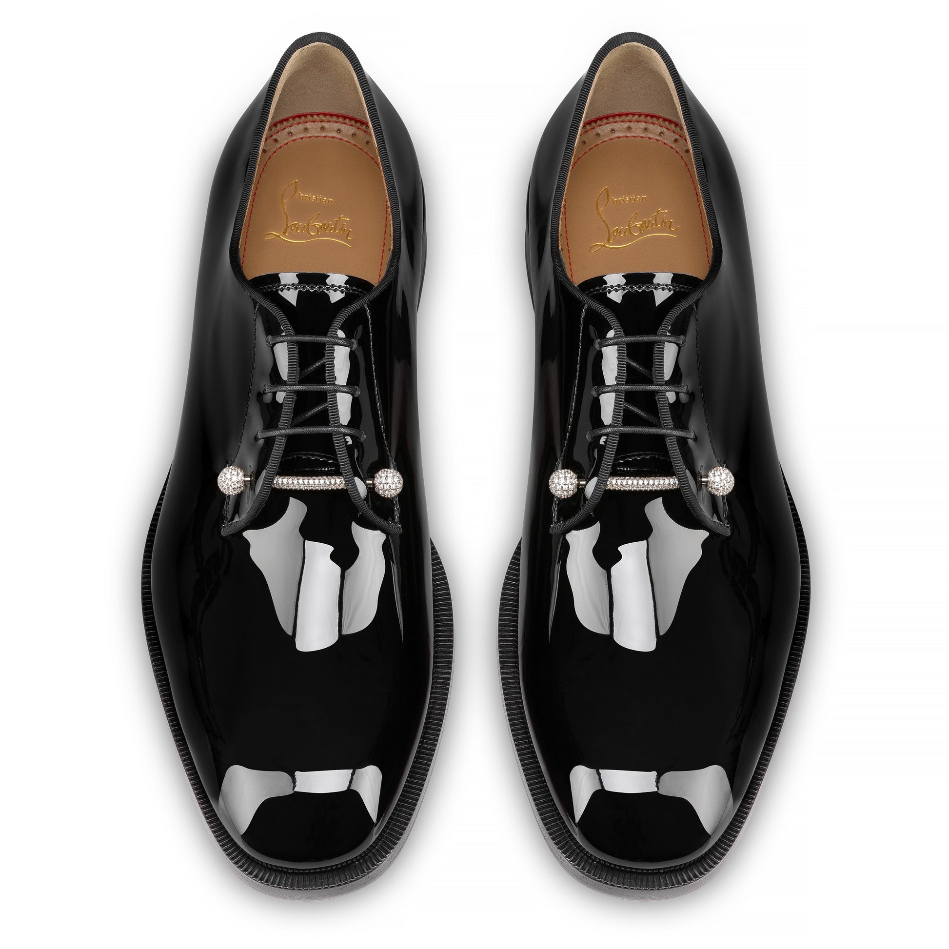 Christian Louboutin Chambelink Strass Men Shoe | Color Silver