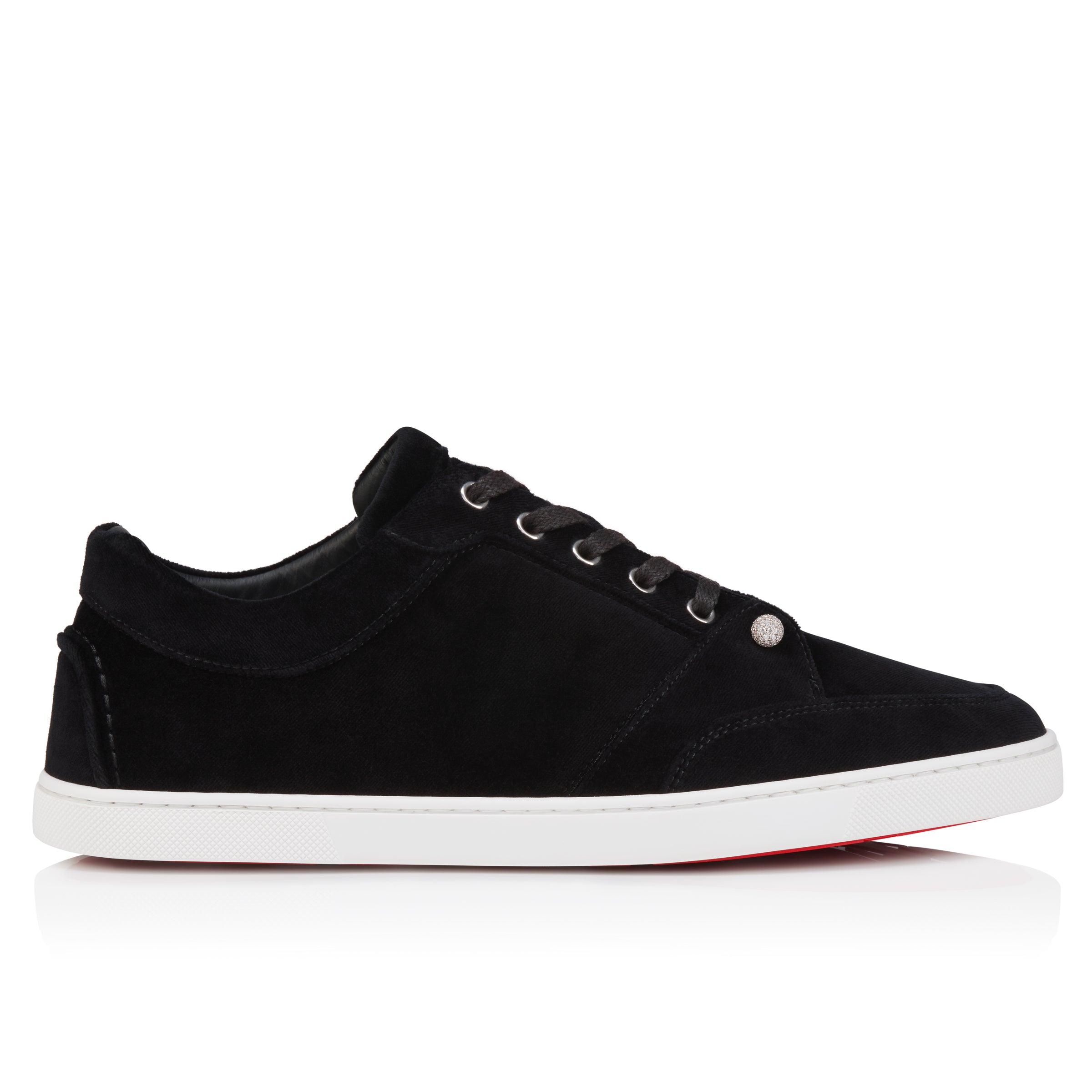 Christian Louboutin Chambelisneak Pin Strass Men Shoes | Color Black