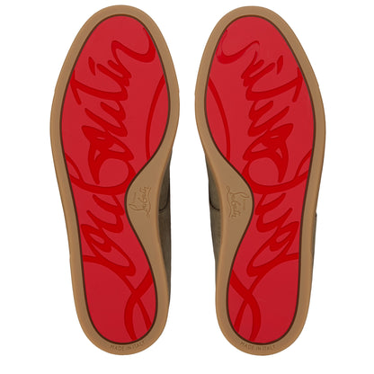 Christian Louboutin Chambeliss Desert Shearling Men Shoes | Color Bronze