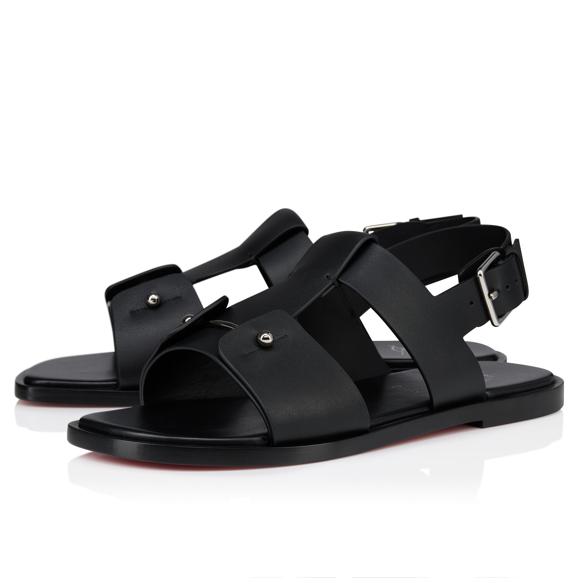 Christian Louboutin Chambeliss Sandal Men Shoes | Color Black