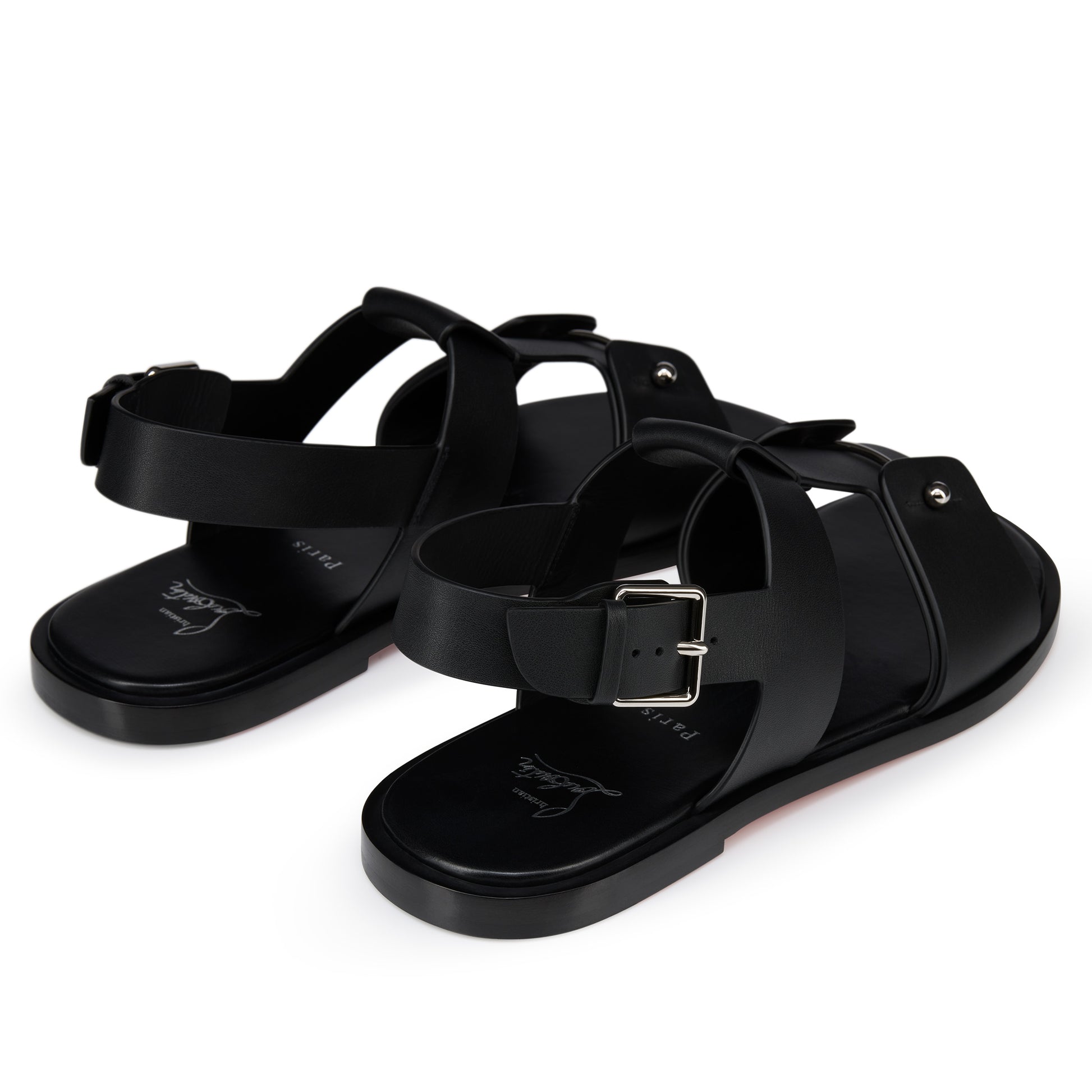 Christian Louboutin Chambeliss Sandal Men Shoes | Color Black
