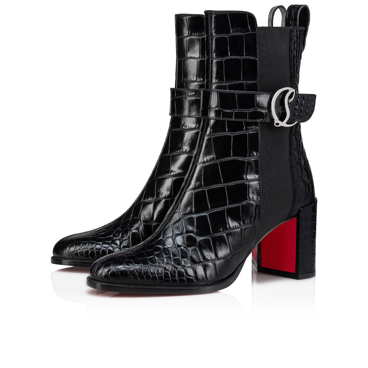 Christian Louboutin Cl Chelsea Booty Women Shoes | Color Black