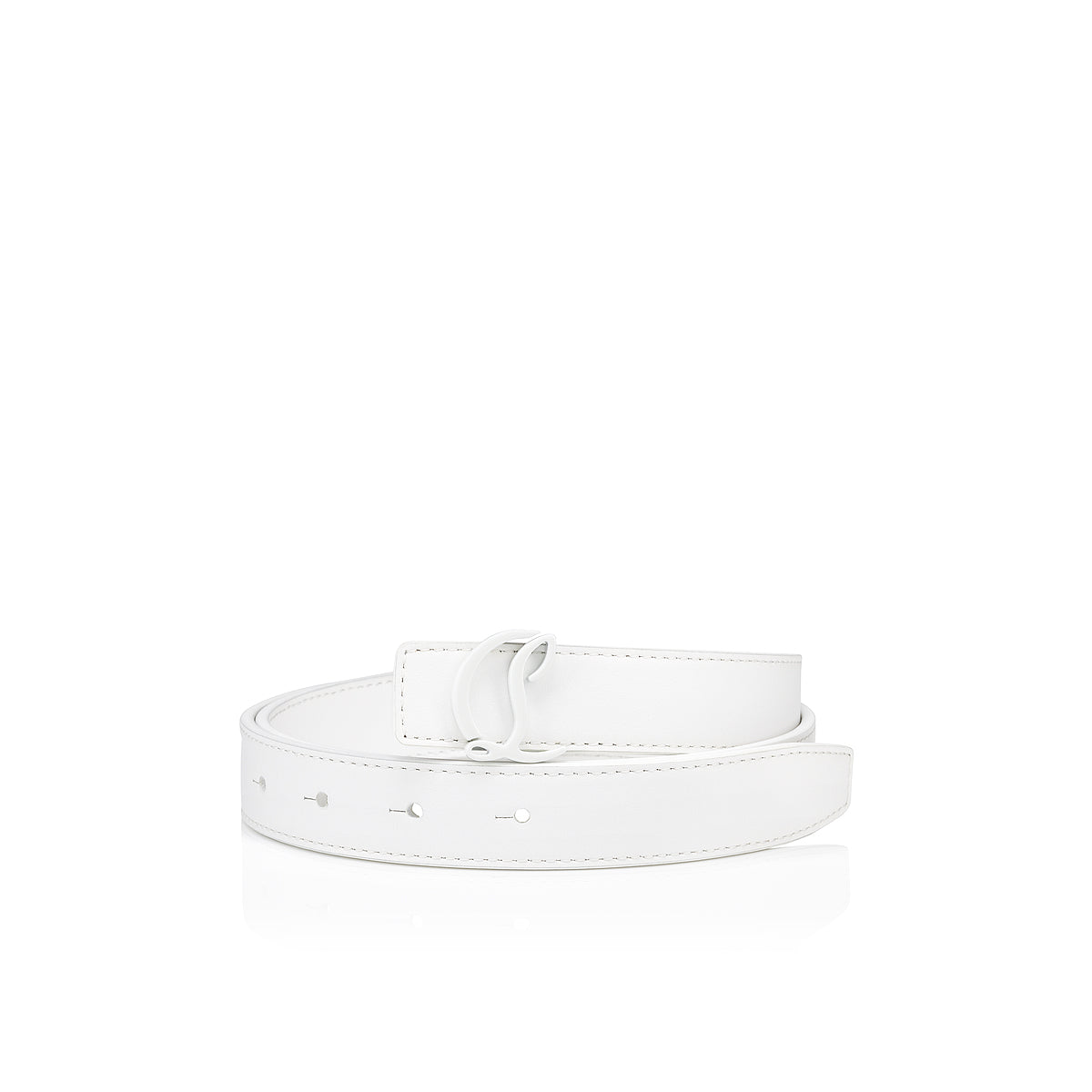 Christian Louboutin Cl Logo Women Belts | Color White