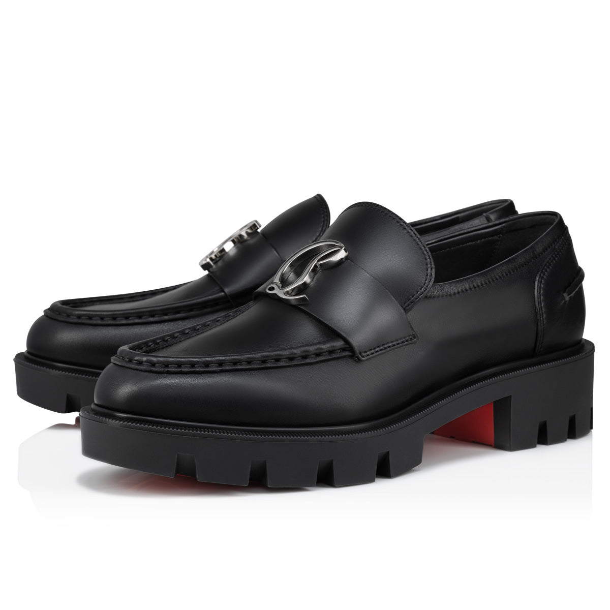 Christian Louboutin Cl Moc Lug Women Shoes | Color Black